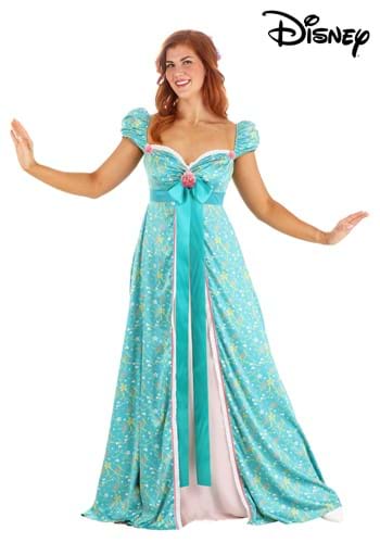 knee length dresses for ladies Posh Peanut Girl's Disney Tiana Twirl Dress in Green, 10Y-12Y, Viscose from Bamboo