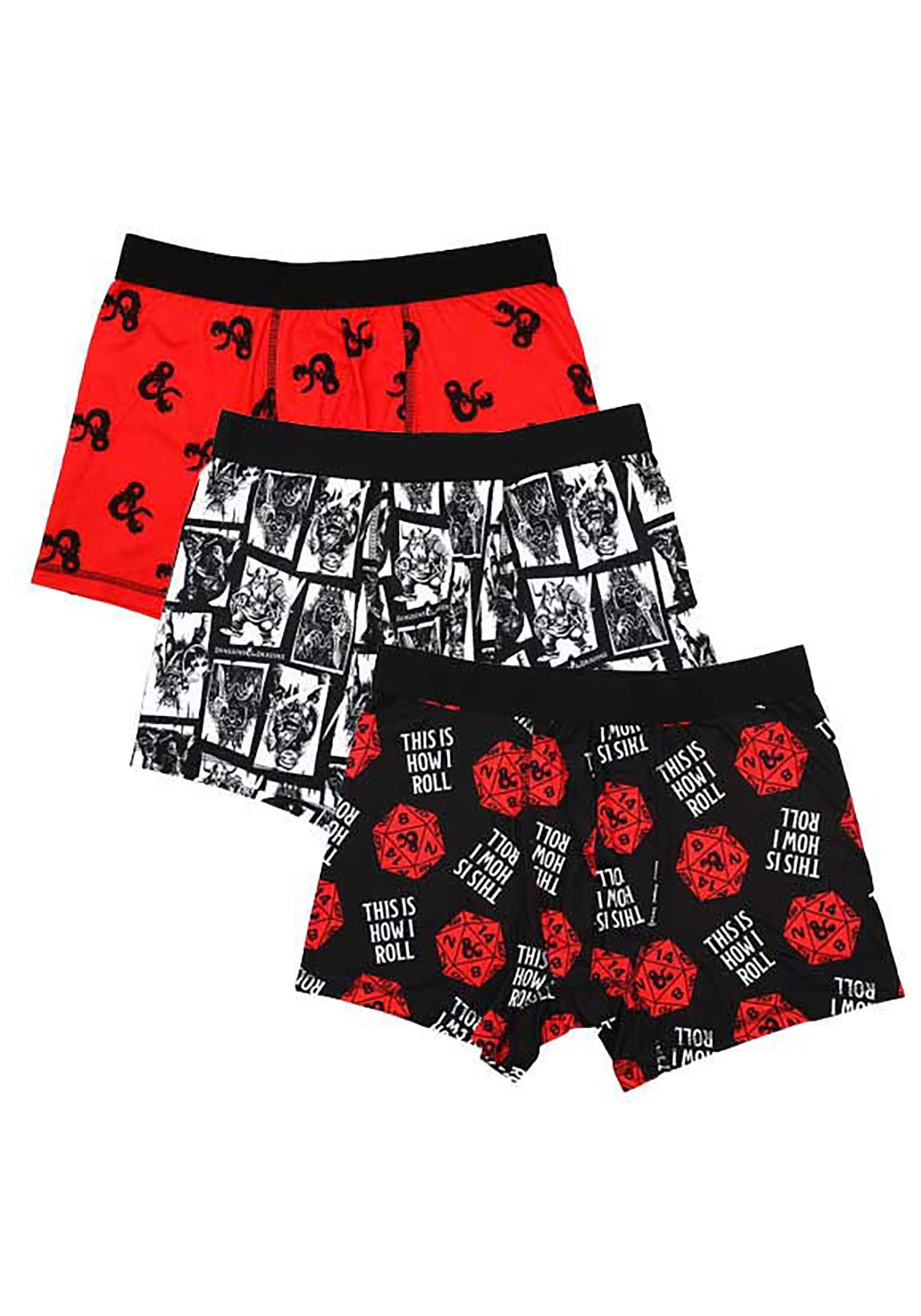 Dungeons & Dragons 3 Pack Adult Boxer Briefs