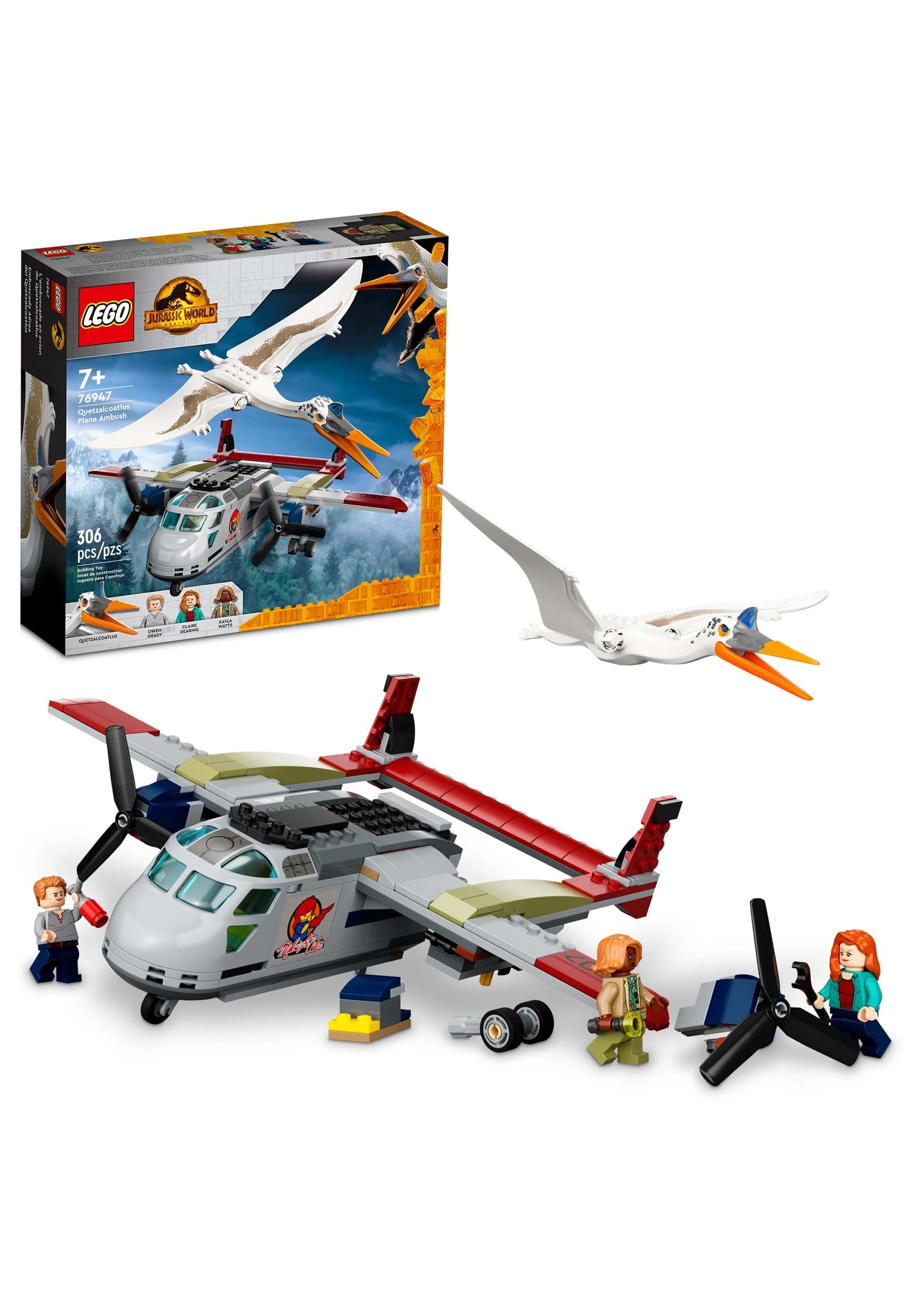 LEGO Set Jurassic World Quetzalcoatlus Plane Ambush