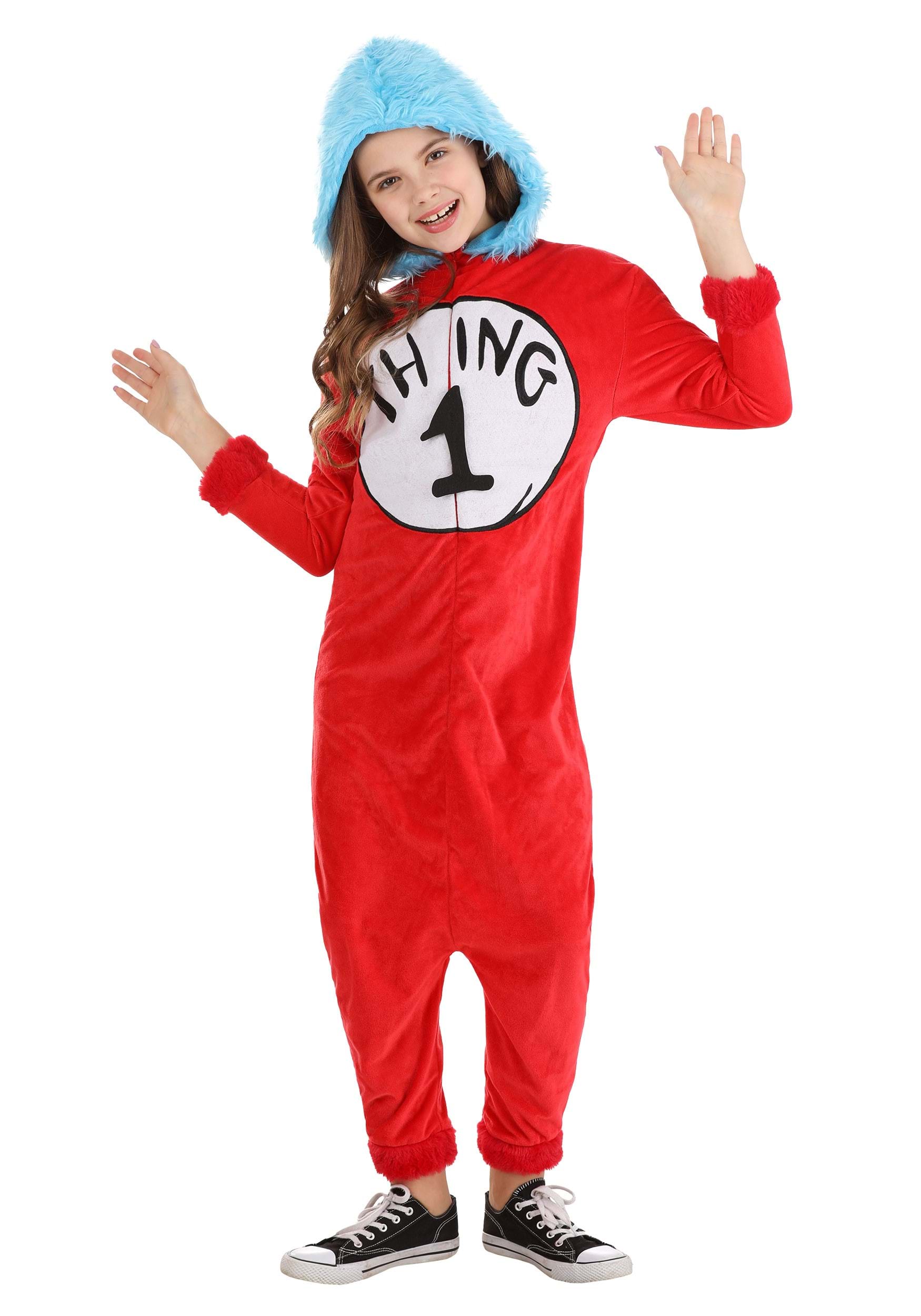 Kids Thing 1&2 Jumpsuit Costume