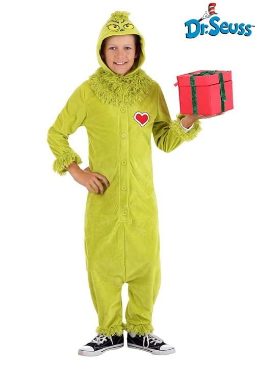 Kids The Grinch Jumpsuit Costume