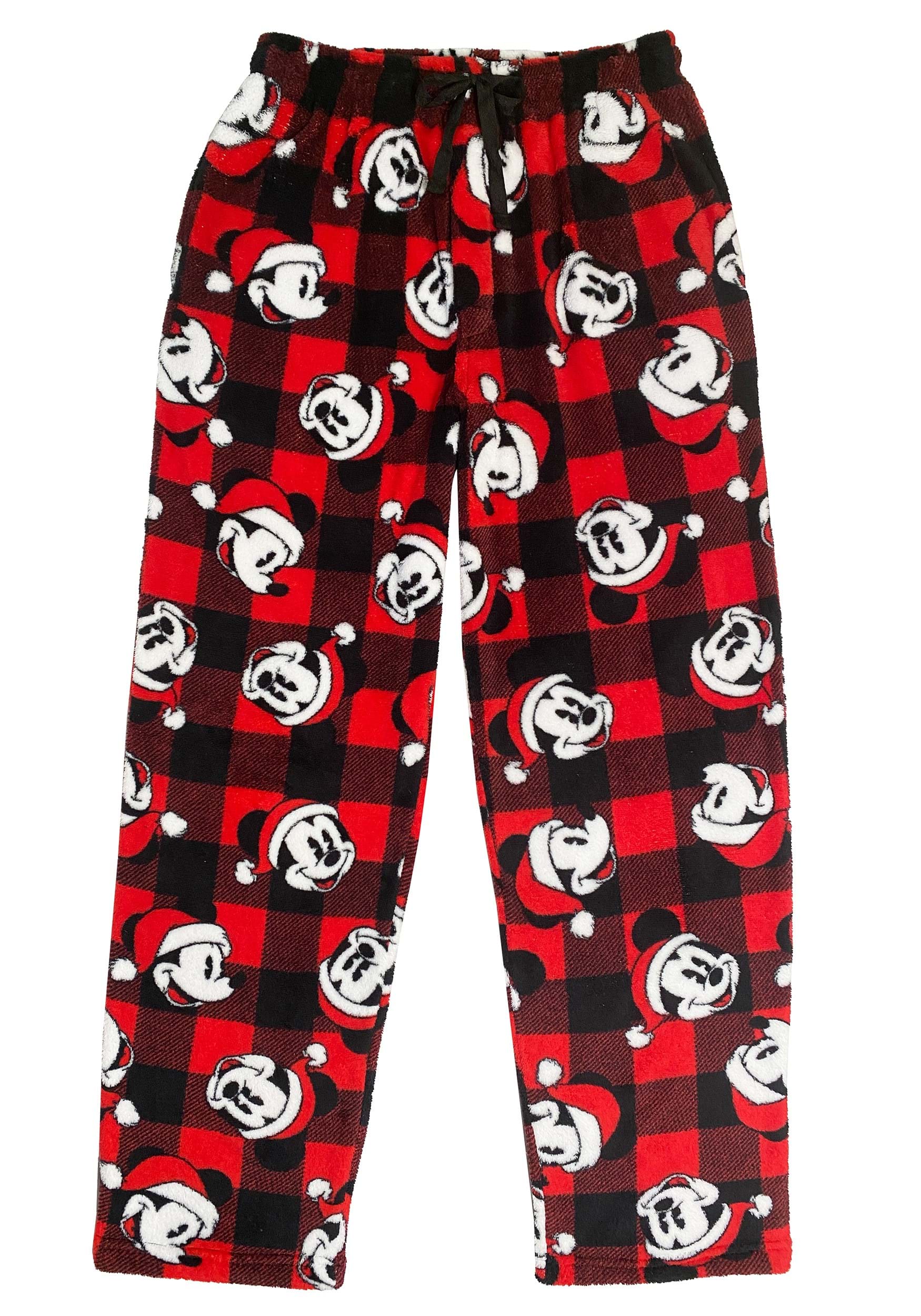 NEW Mickey mouse Christmas Pajamas set Men Medium Jammies Families fleece  Minnie