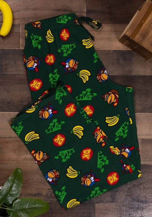 MENS DONKEY KONG & DIDDY TROPICAL SLEEP PANTS