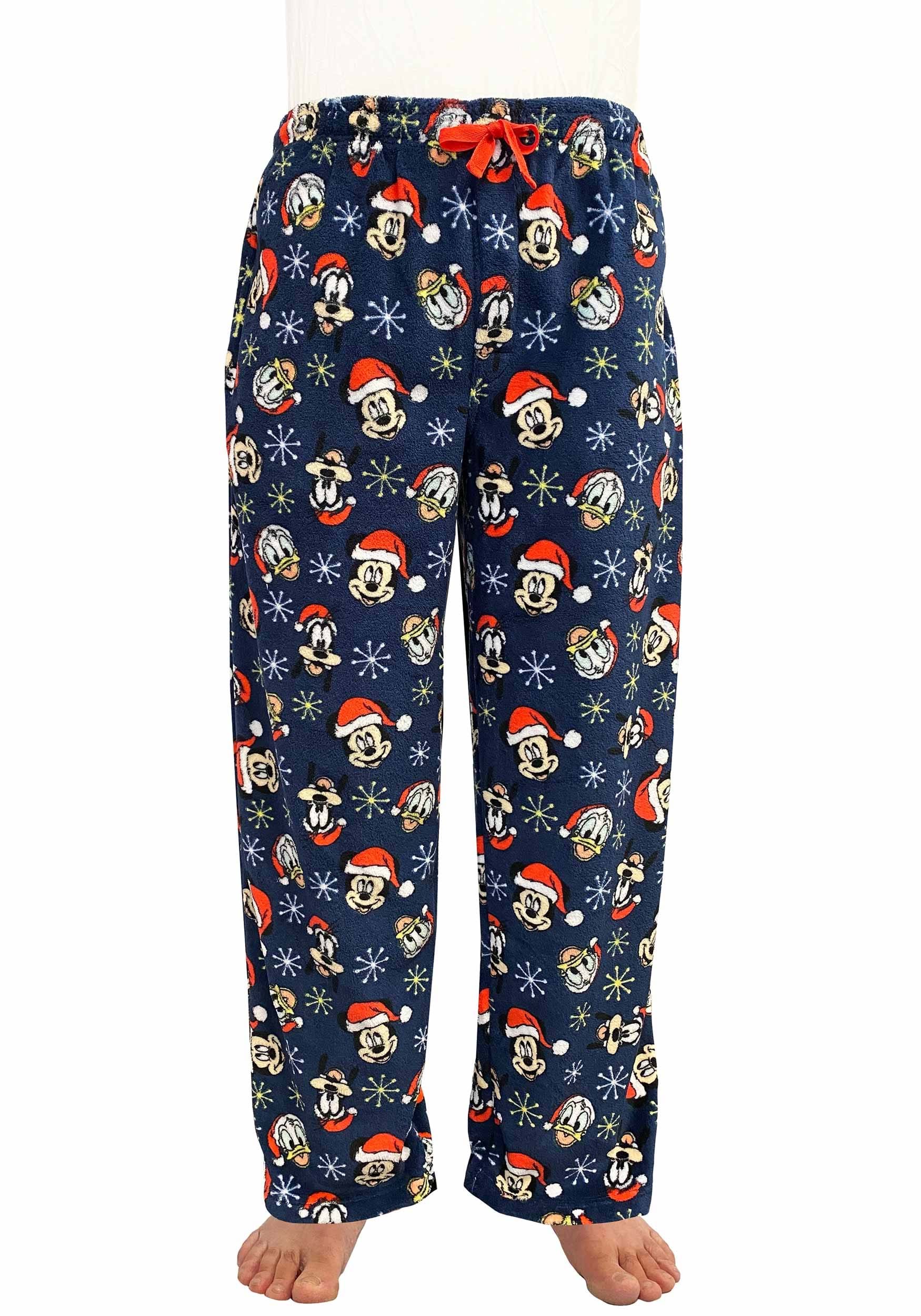 Mickey, Goofy, and Donald Christmas Sleep Mens Pants