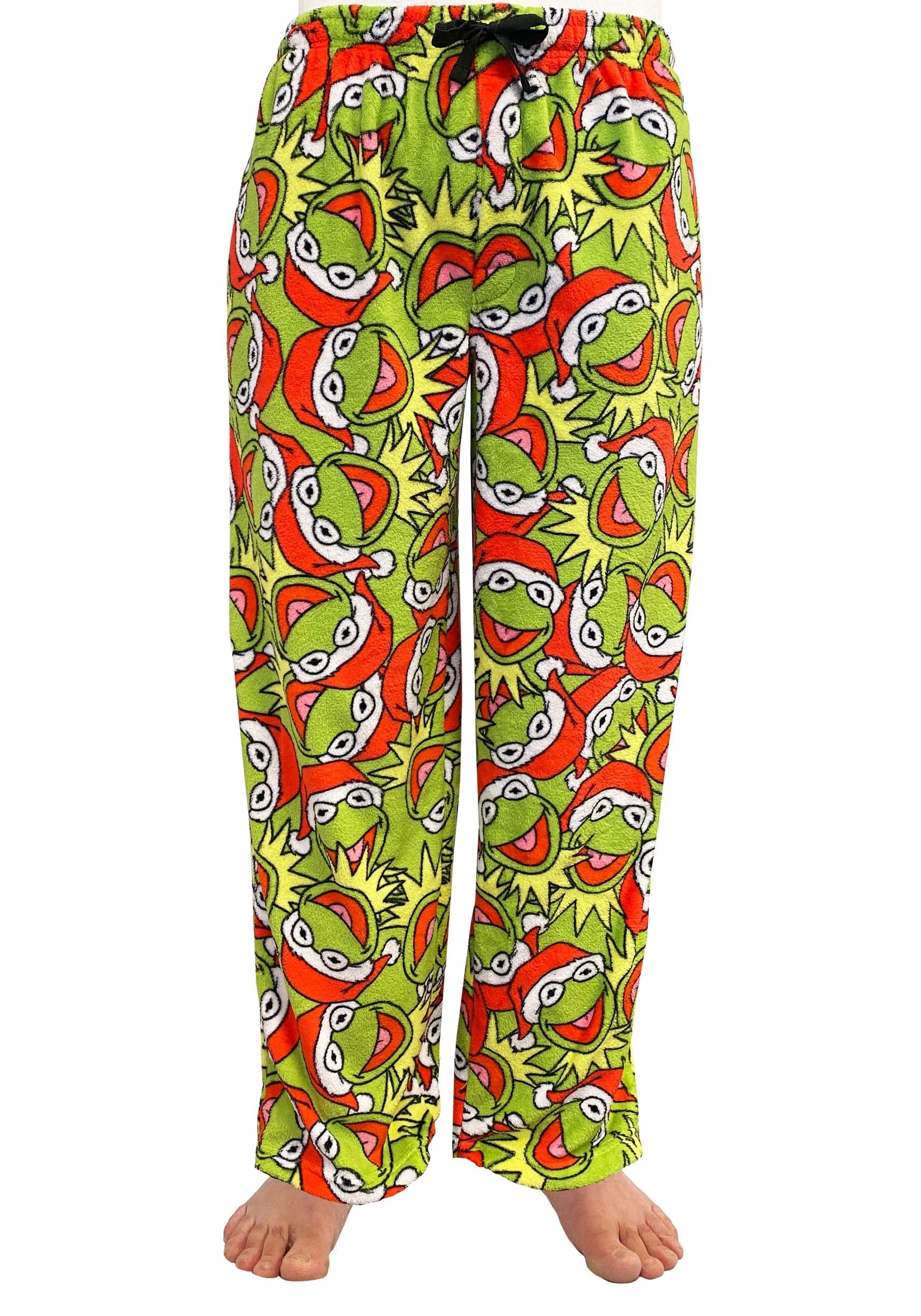 Kermit Santa Pileup Pajama Pants for Adults