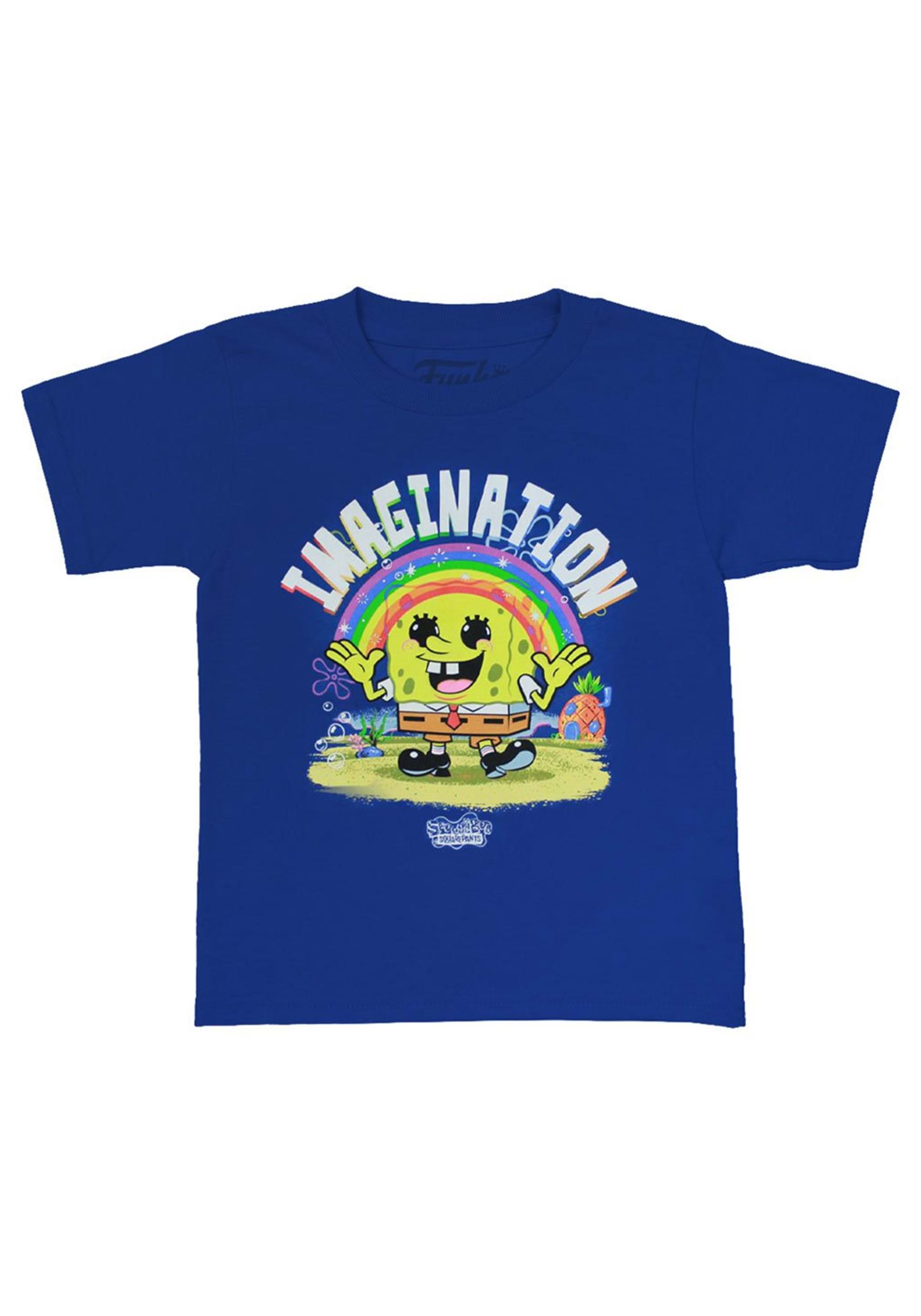 Pocket Pop! & Tee: Kids SpongeBob Imagination Rainbow Shirt