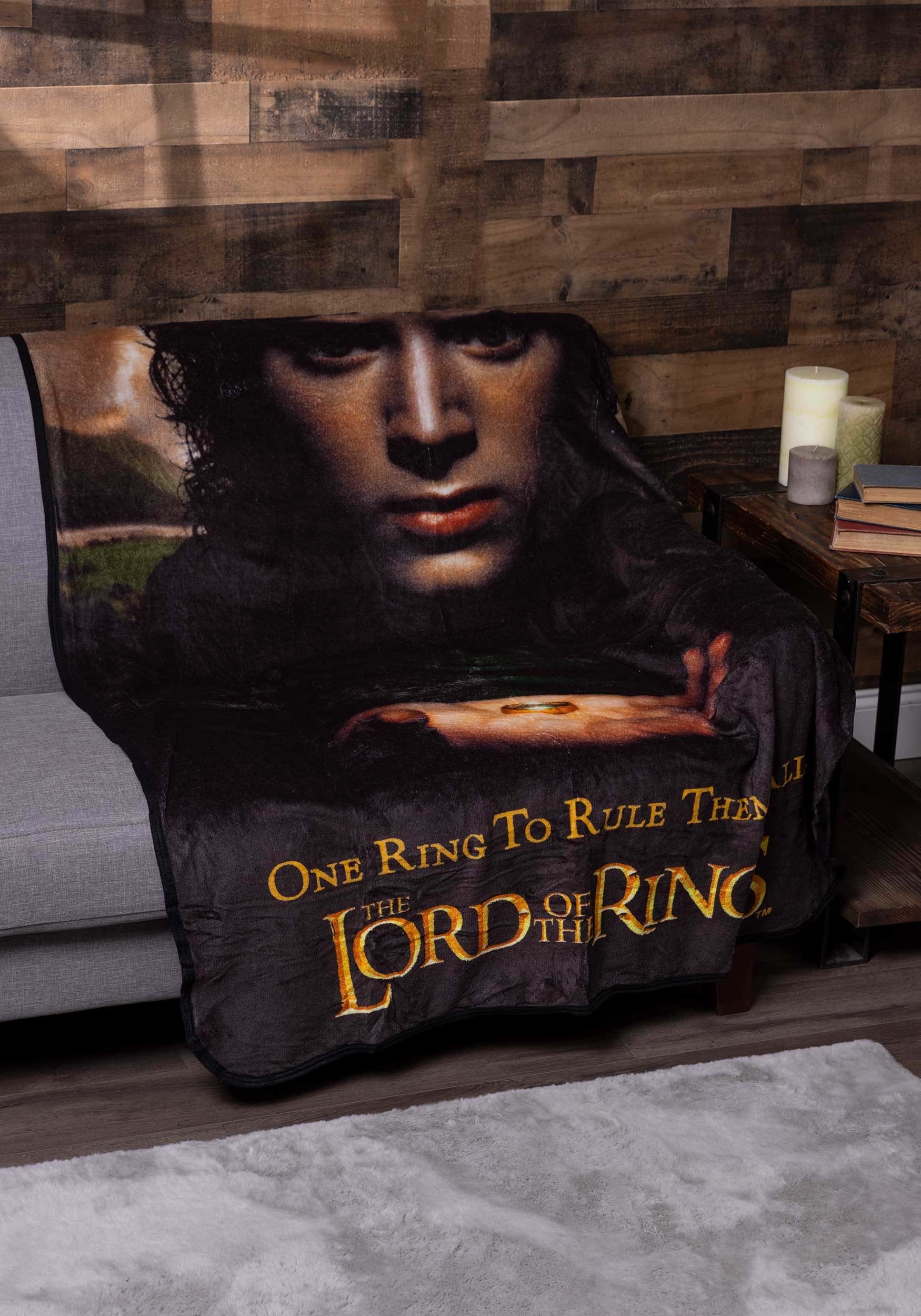 Lord of the Rings One Ring Micro Raschel Comfy Throw