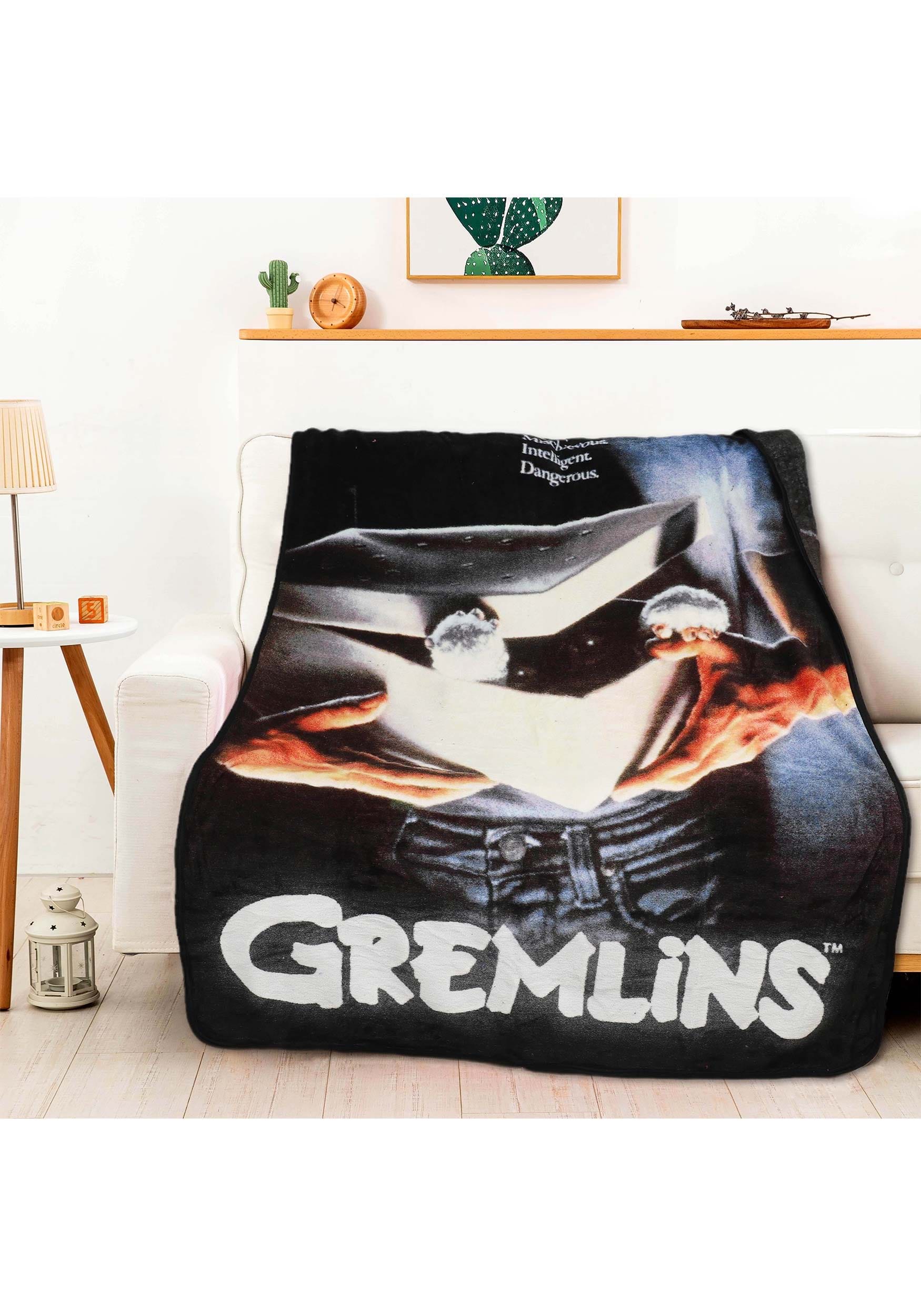 Gremlins Dangerous Movie Poster Micro Raschel Comfy Throw Blanket