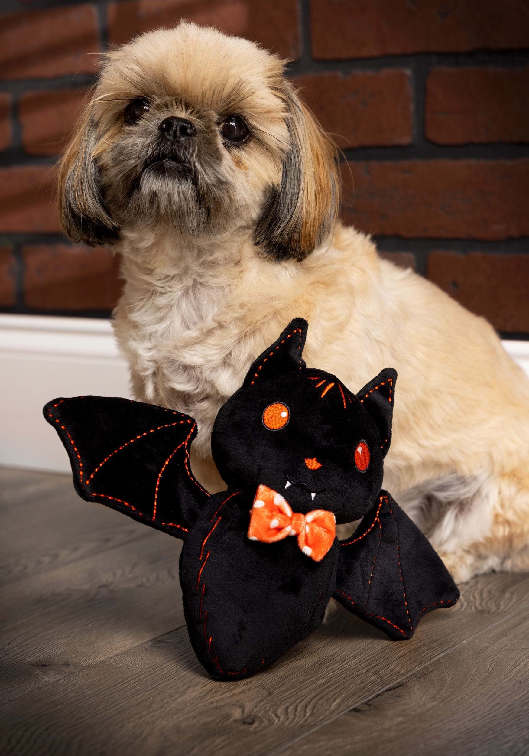 Bowtie Bat Squeaky Toy for Dogs