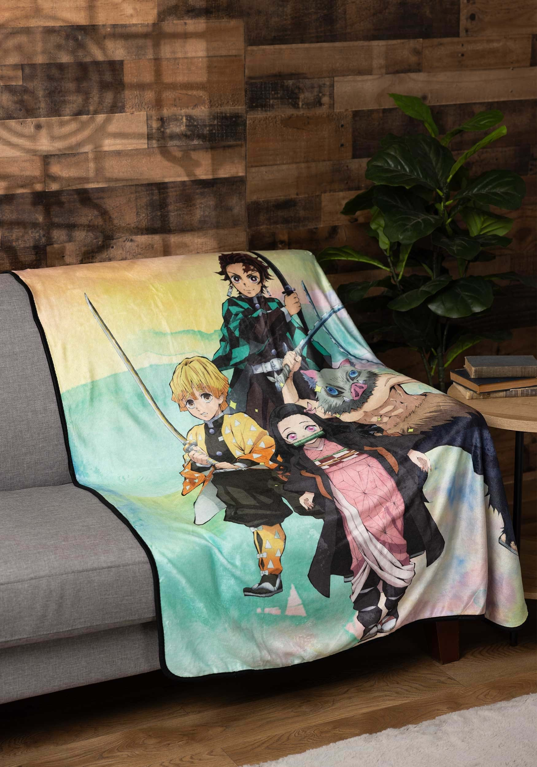 Funny Anime Demon Slayer T Shirt Fleece Blanket