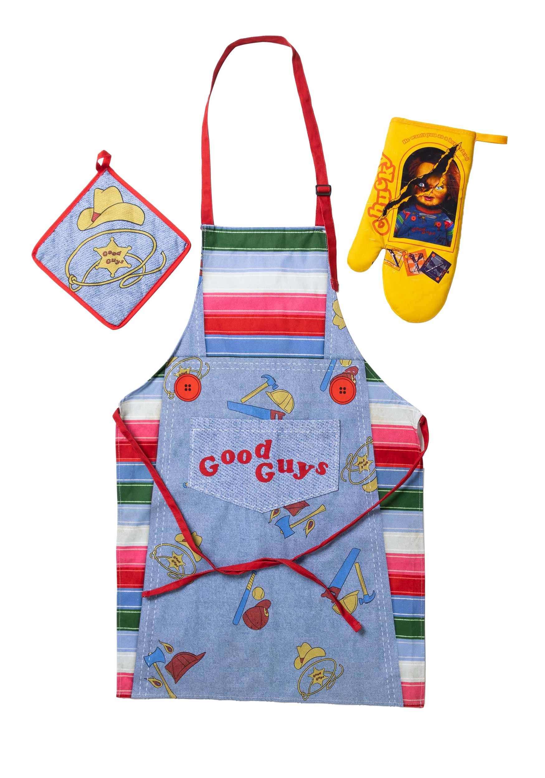 Childs Play Chucky Kitchen Apron Gift Set | Horror Gifts