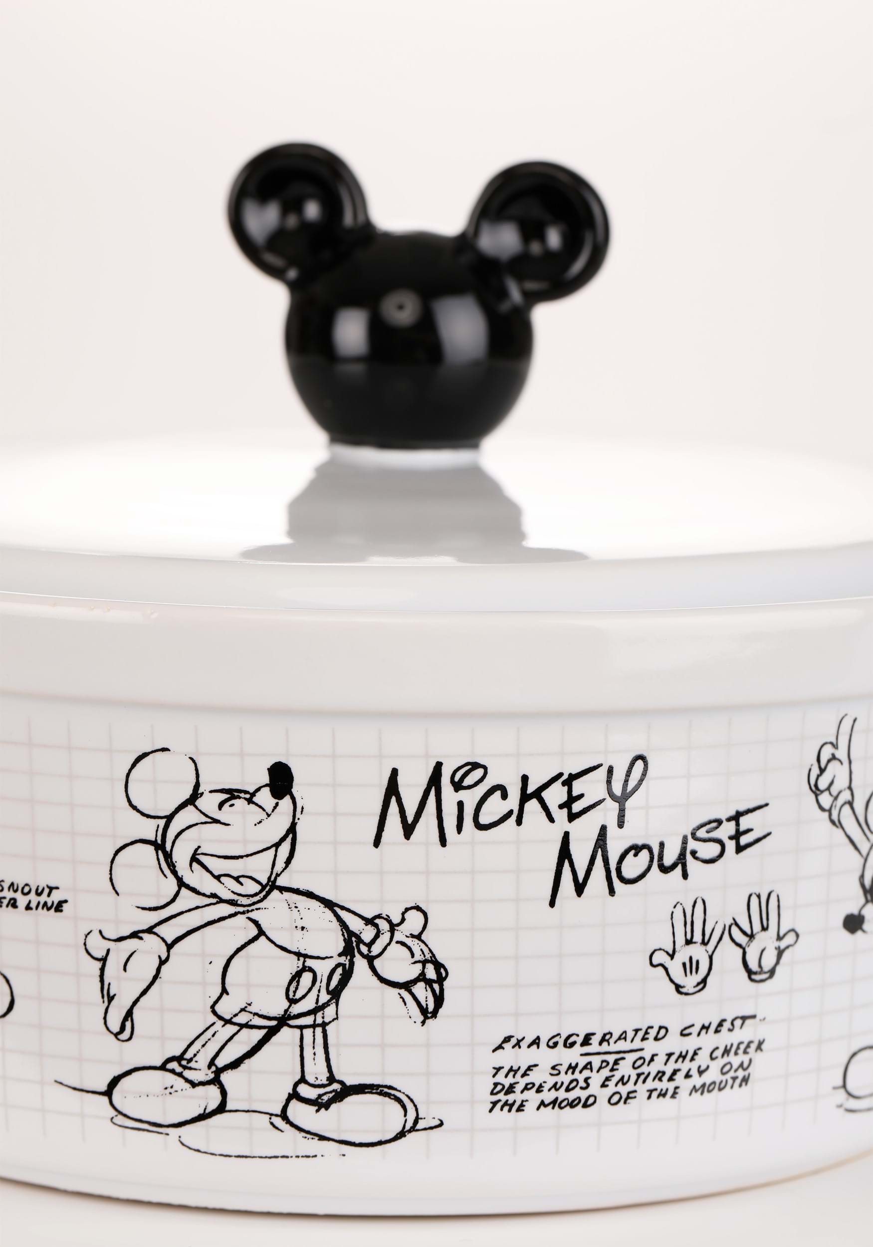 Disney Mickey Mouse Sketchbook Oven Mitt Pot Holder & Dish Towel 3 PC Kitchen Set - Black/White