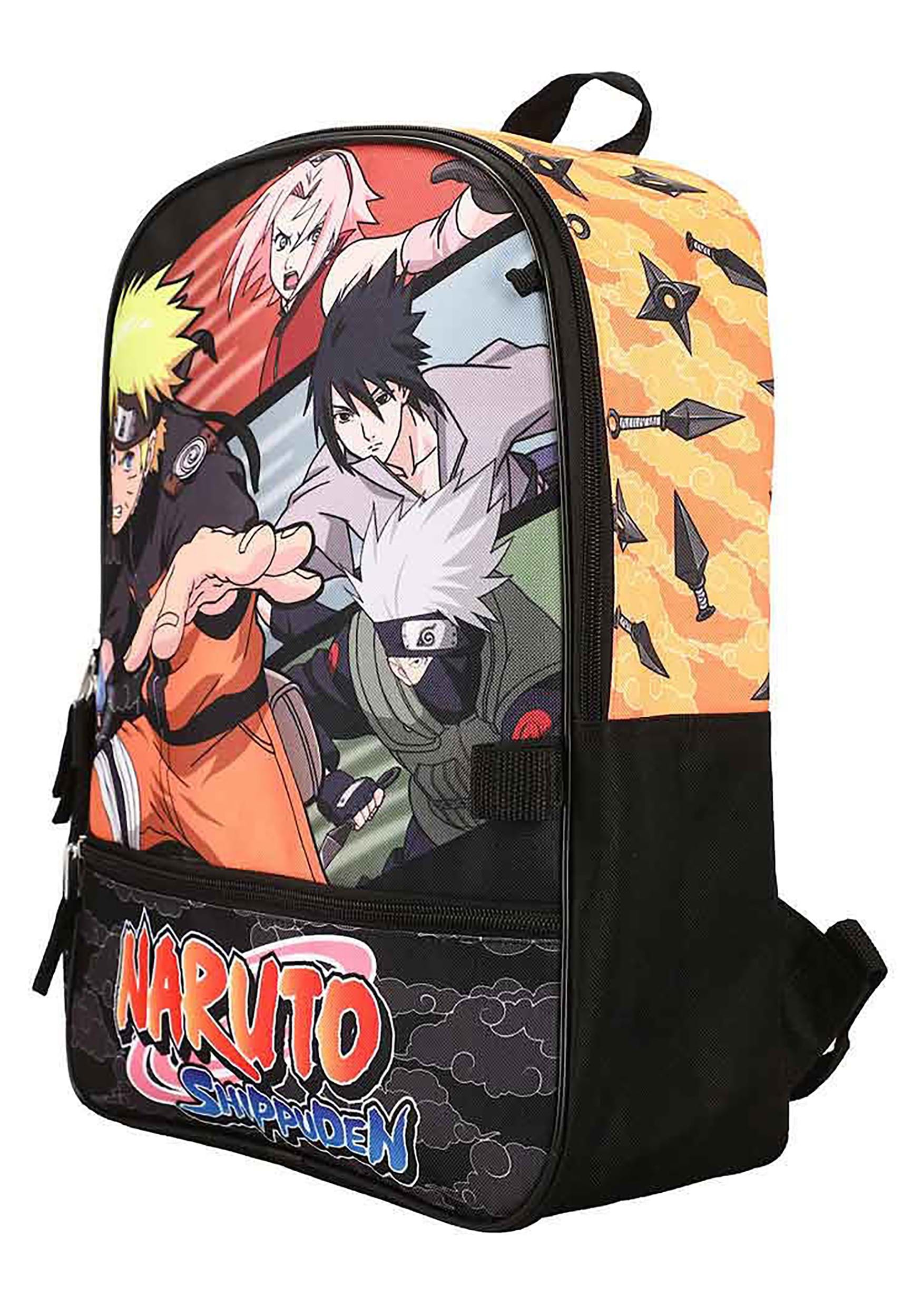 Naruto Shippuden 5 Piece Characters Backpack Set