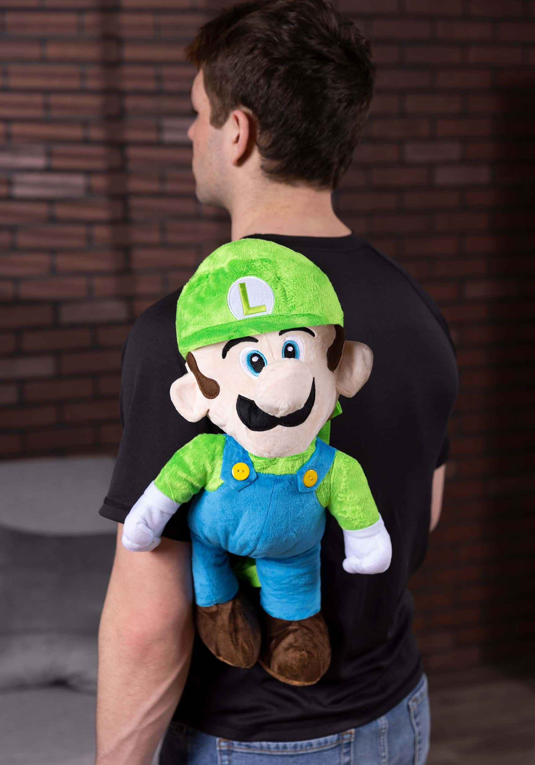 17" Nintendo Luigi Plush Backpack