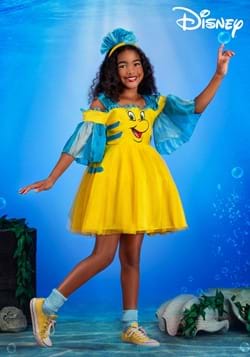 Girls Disney Little Mermaid Flounder Costume Dress