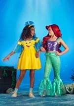 Girls Disney Little Mermaid Flounder Costume Dress Alt 1