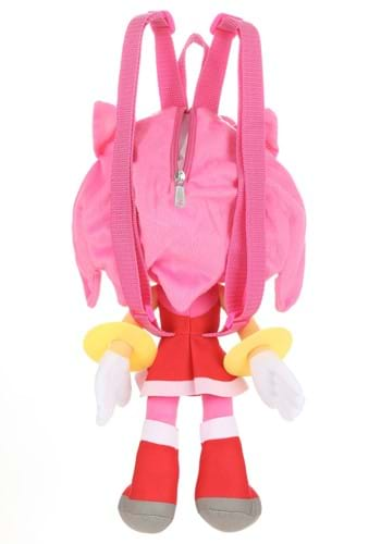 16-Inch Sonic the Hedgehog Amy Plush Backpack | Video Game Backpacks