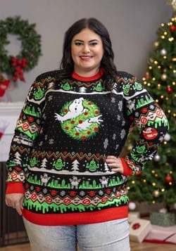 Adult Ghostbusters Christmas Ugly Sweater Alt 1