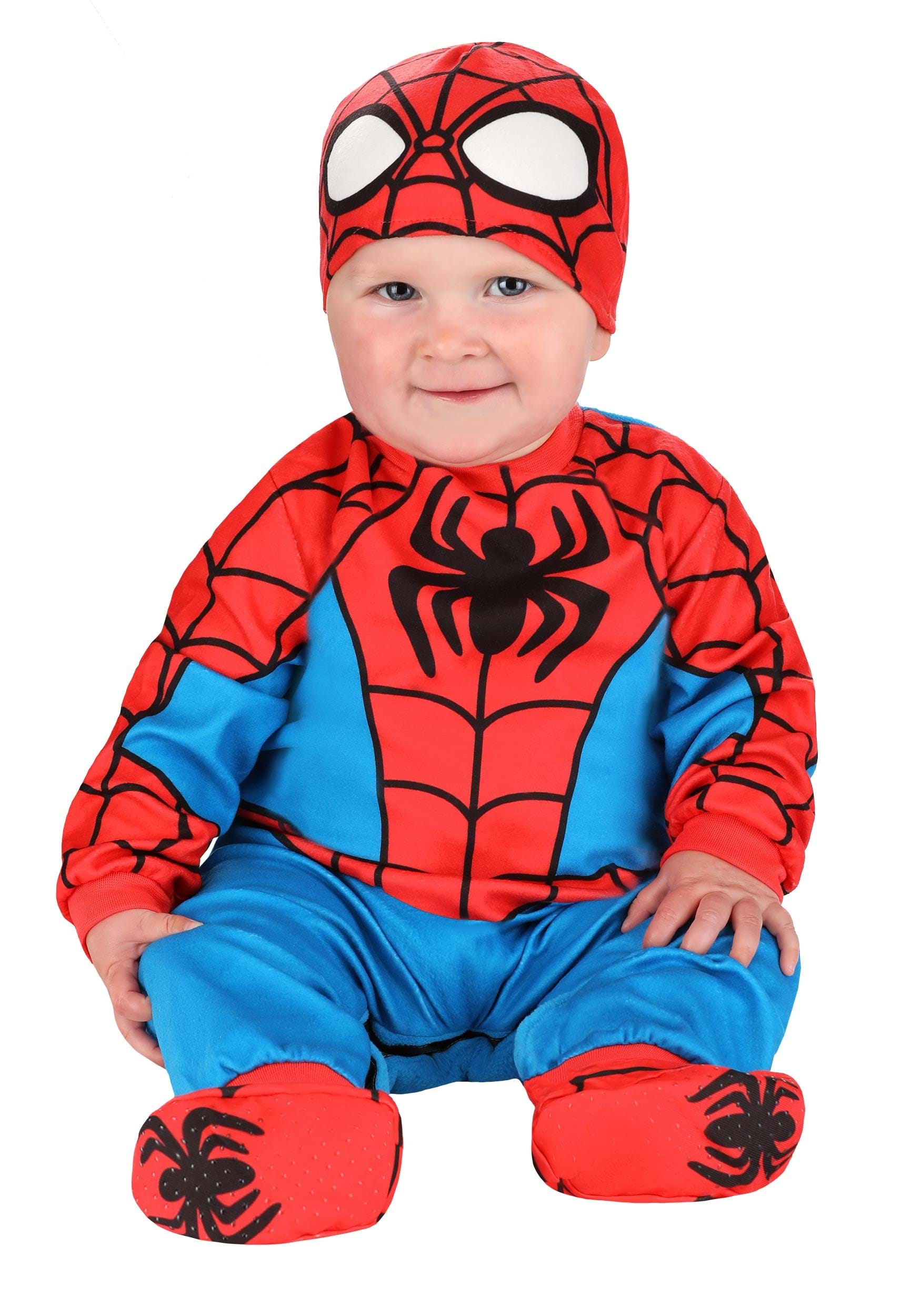Photos - Fancy Dress Jazwares Spider-Man Infant Costume Black/Blue/Red JWC0646 