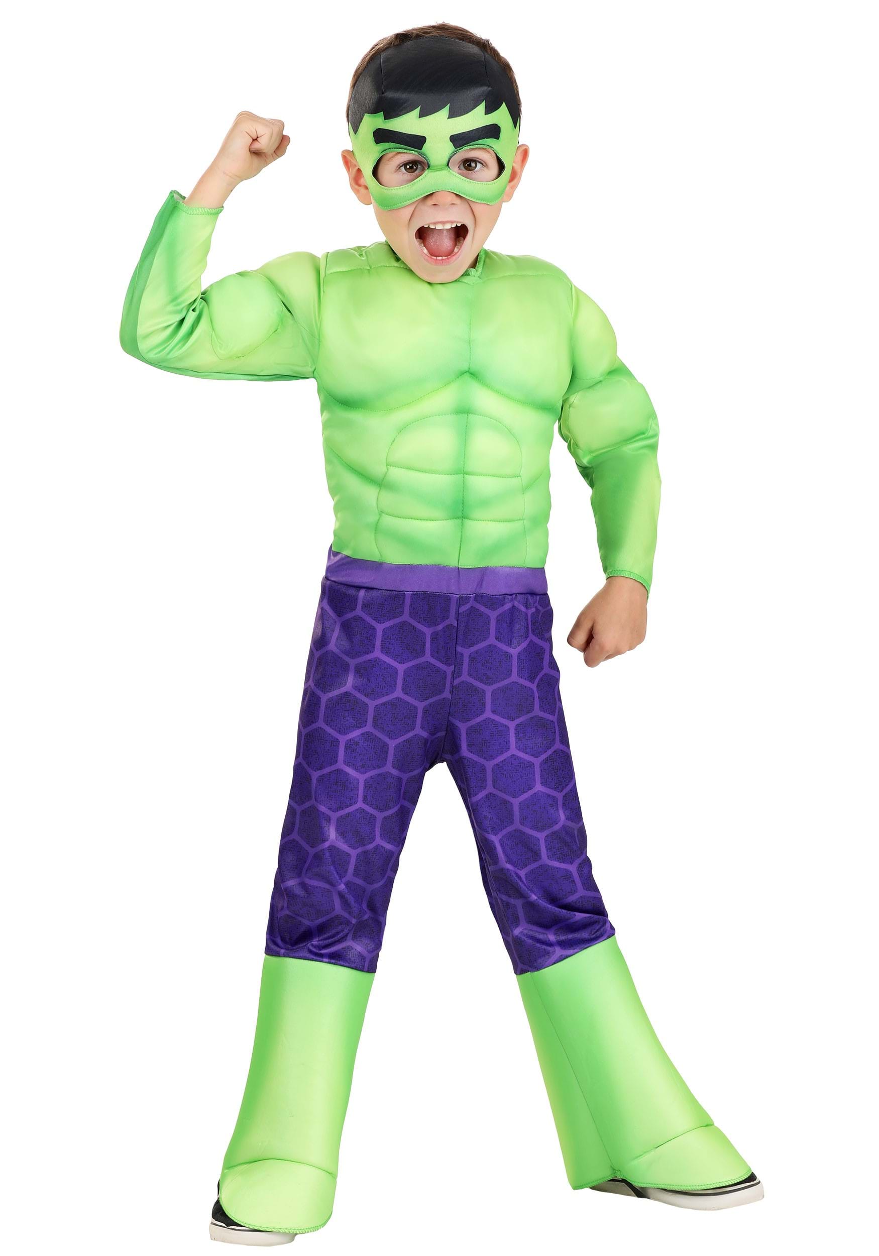 Photos - Fancy Dress Jazwares The Incredible Hulk Toddler Costume Green/Purple JWC0678 