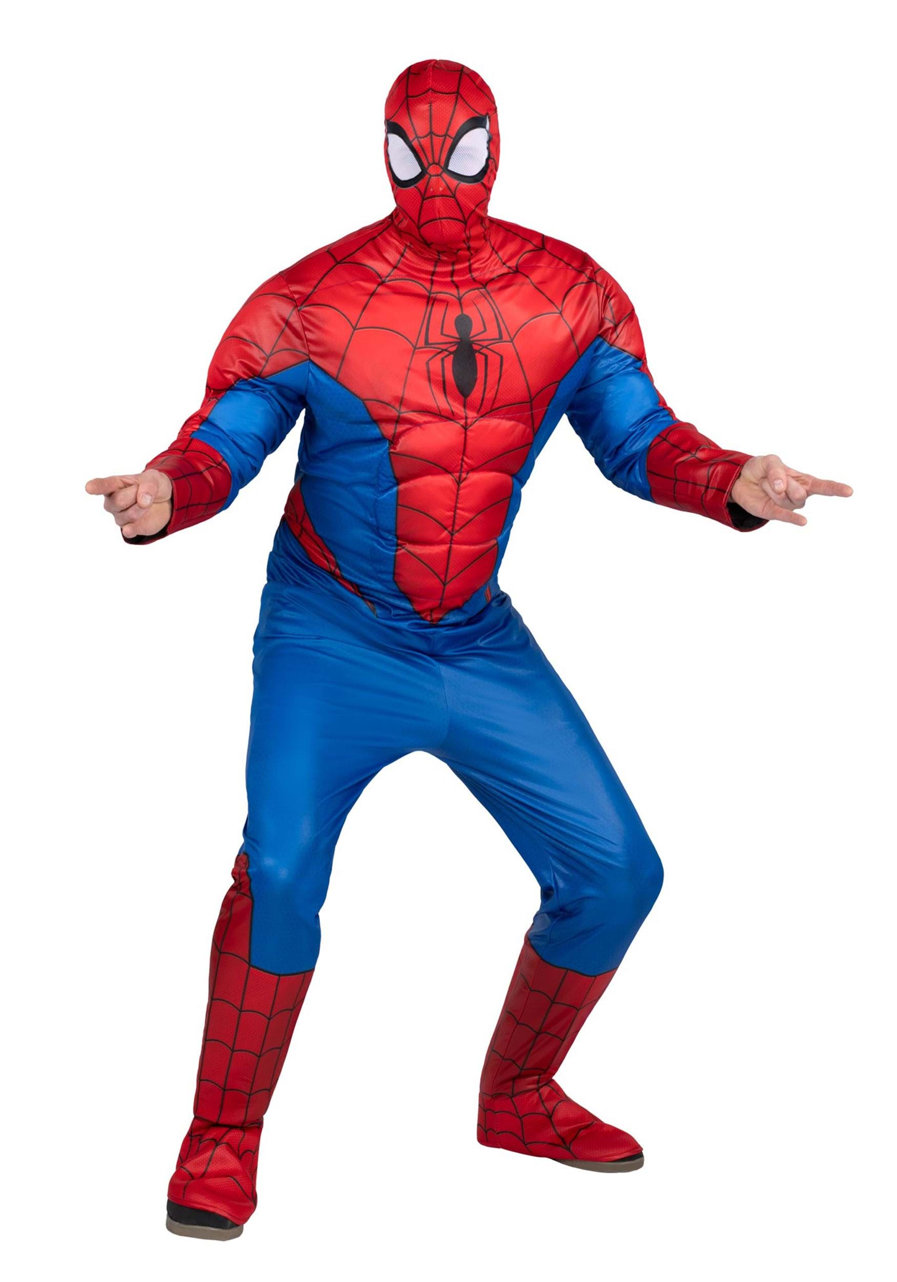 Photos - Fancy Dress Jazwares Spider-Man Costume for Adults Blue/Red JWC0963 