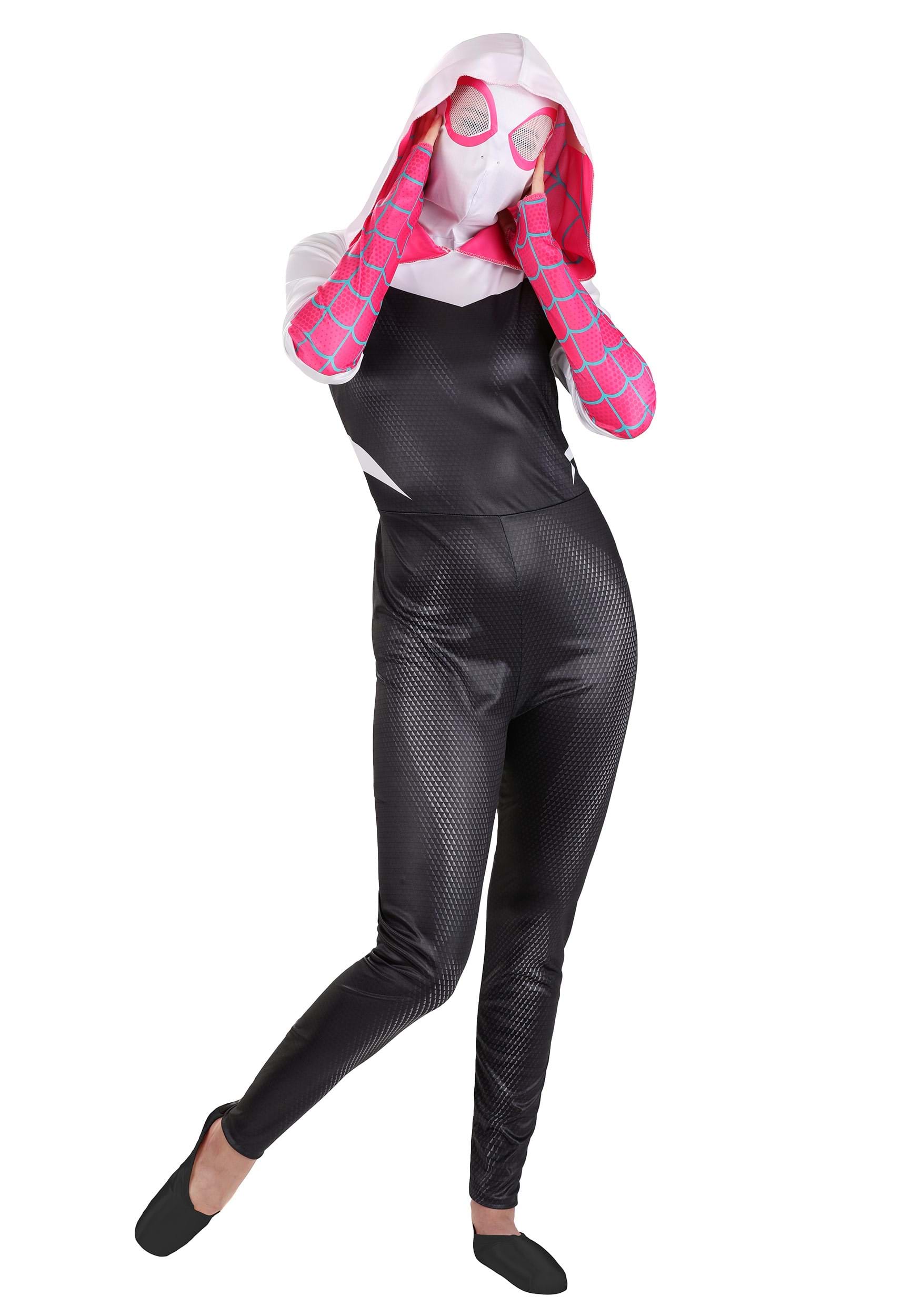 Photos - Fancy Dress Jazwares Spider-Gwen Costume for Adults Black/Pink/White JWC1085 