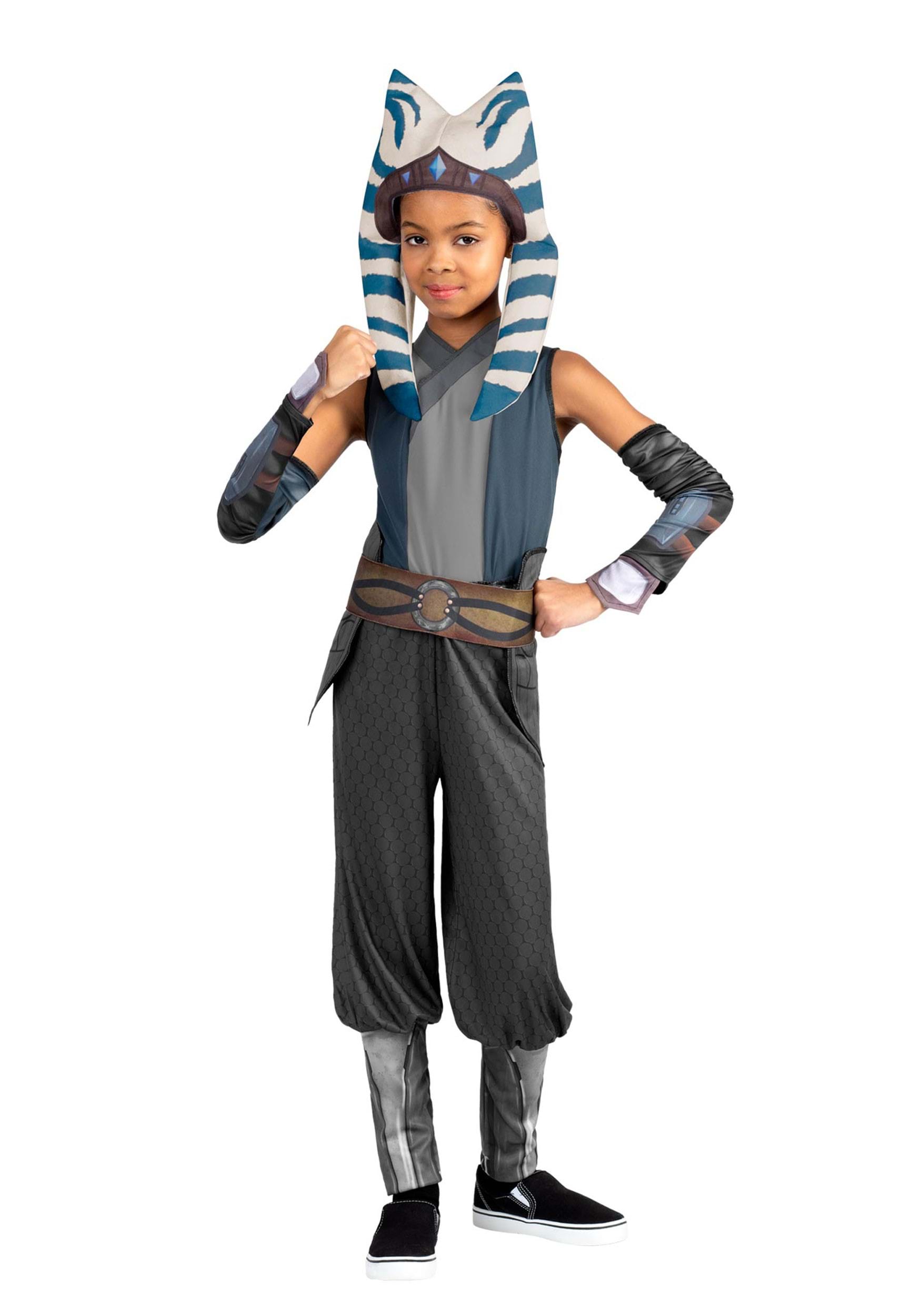 Photos - Fancy Dress Jazwares Ahsoka Kid's Costume | Star Wars Costumes Blue/Brown/Gray 