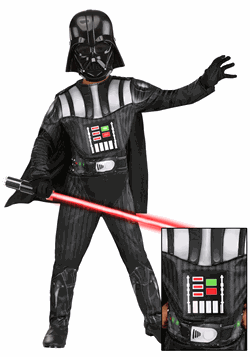 Kids Light Up Darth Vader Costume-2-3