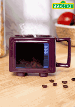 Sesame Street Heat Reveal TV Shape Mug Main GIF UPD