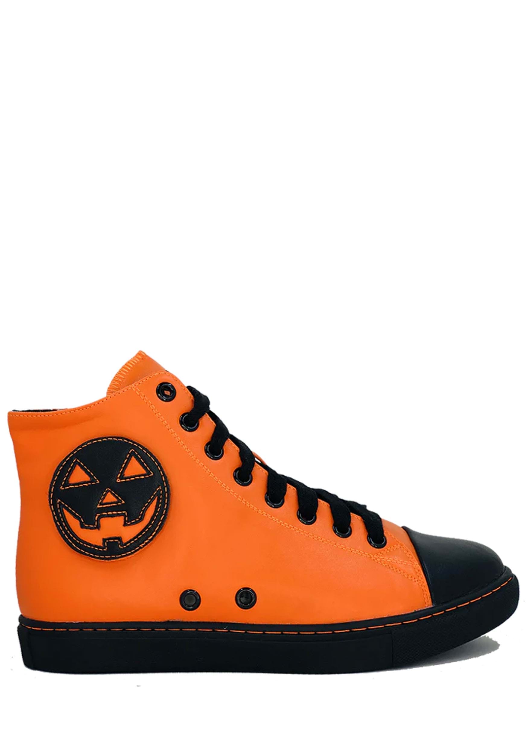 High Top Chelsea Orange Pumpkin Jack Sneaker