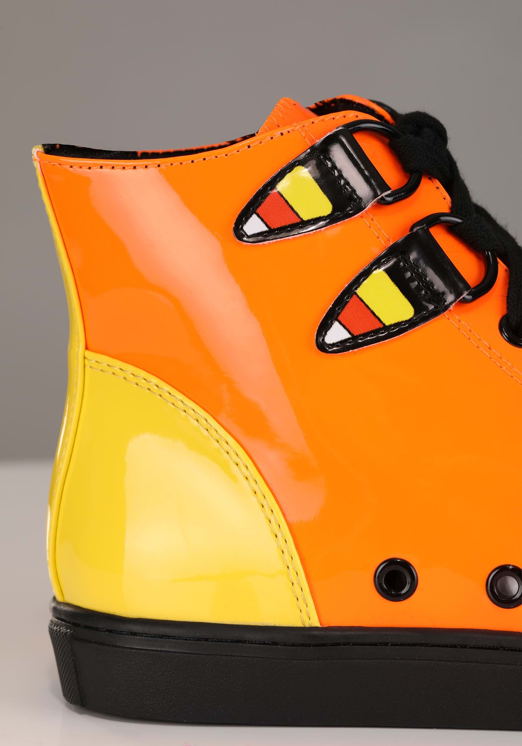Chelsea Patent Candy Corn High Top Sneakers