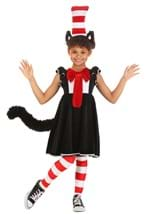 Girls Dr Seuss Cat in the Hat Costume Dress Alt 2