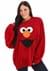 Adult Fuzzy Elmo Oversized Sweater Alt 2