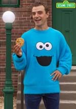 Adult Fuzzy Cookie Monster Oversized Sweater