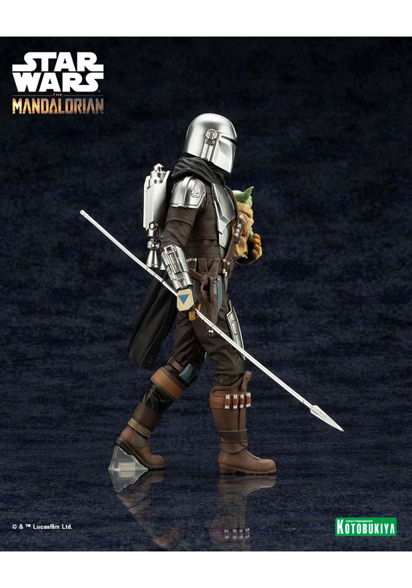 The Mandalorian & Grogu ArtFX+ With Beskar Staff Figurine