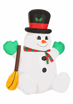 5FT Light Up Inflatable Happy Snowman Decoration Alt 1