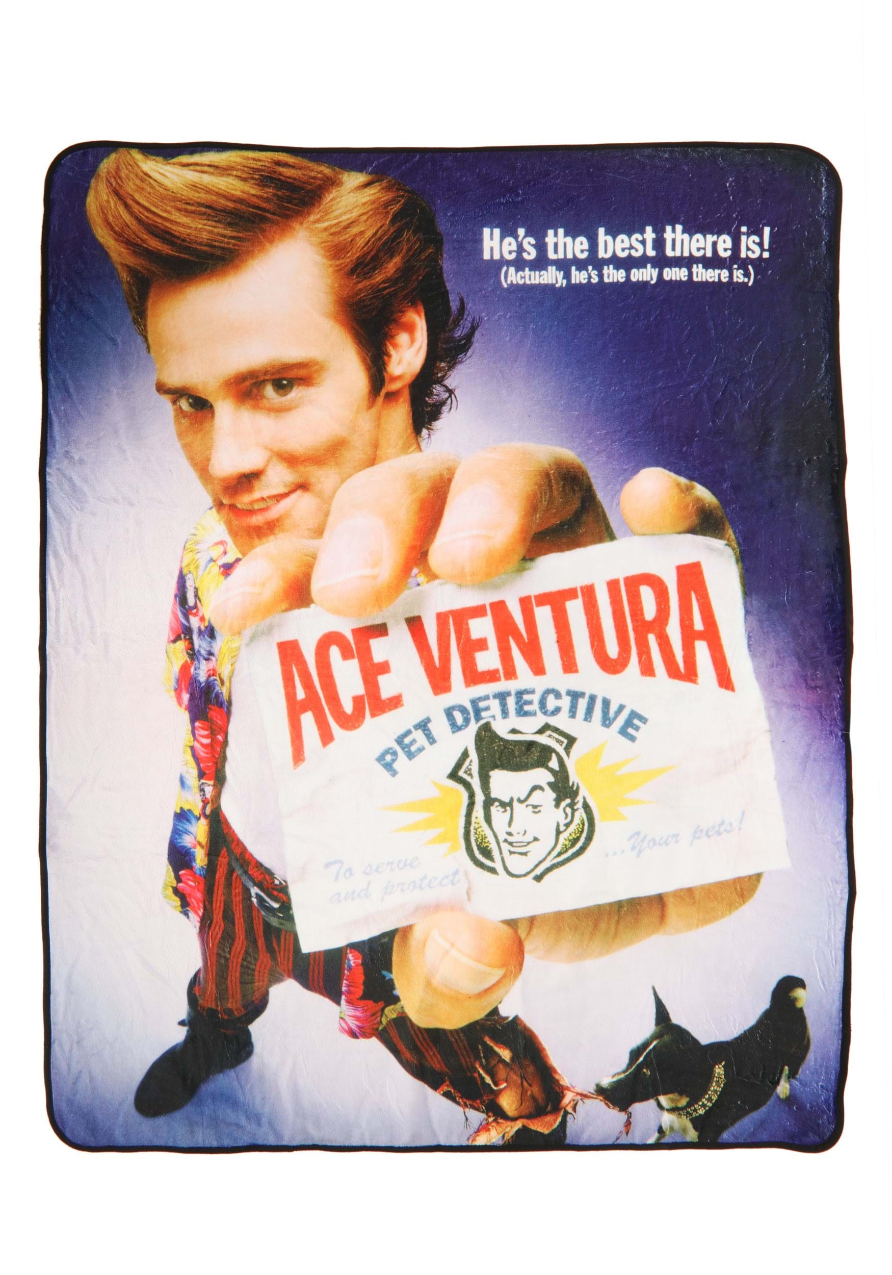 Ace Ventura Pet Detective 60x48 Movie Poster Blanket | Movie Blankets