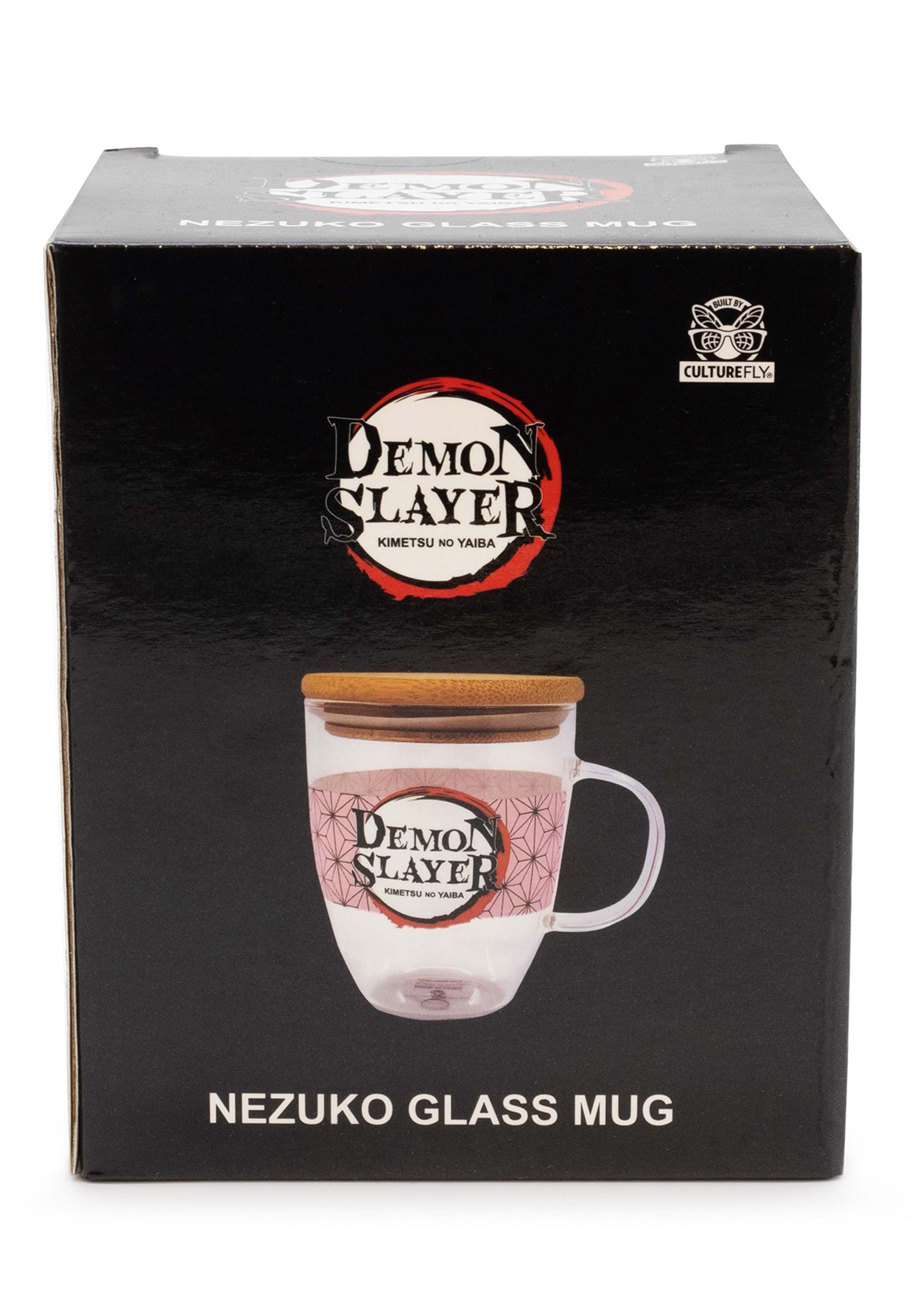 Demon Slayer 13oz Nezuko Glass Mug With Lid