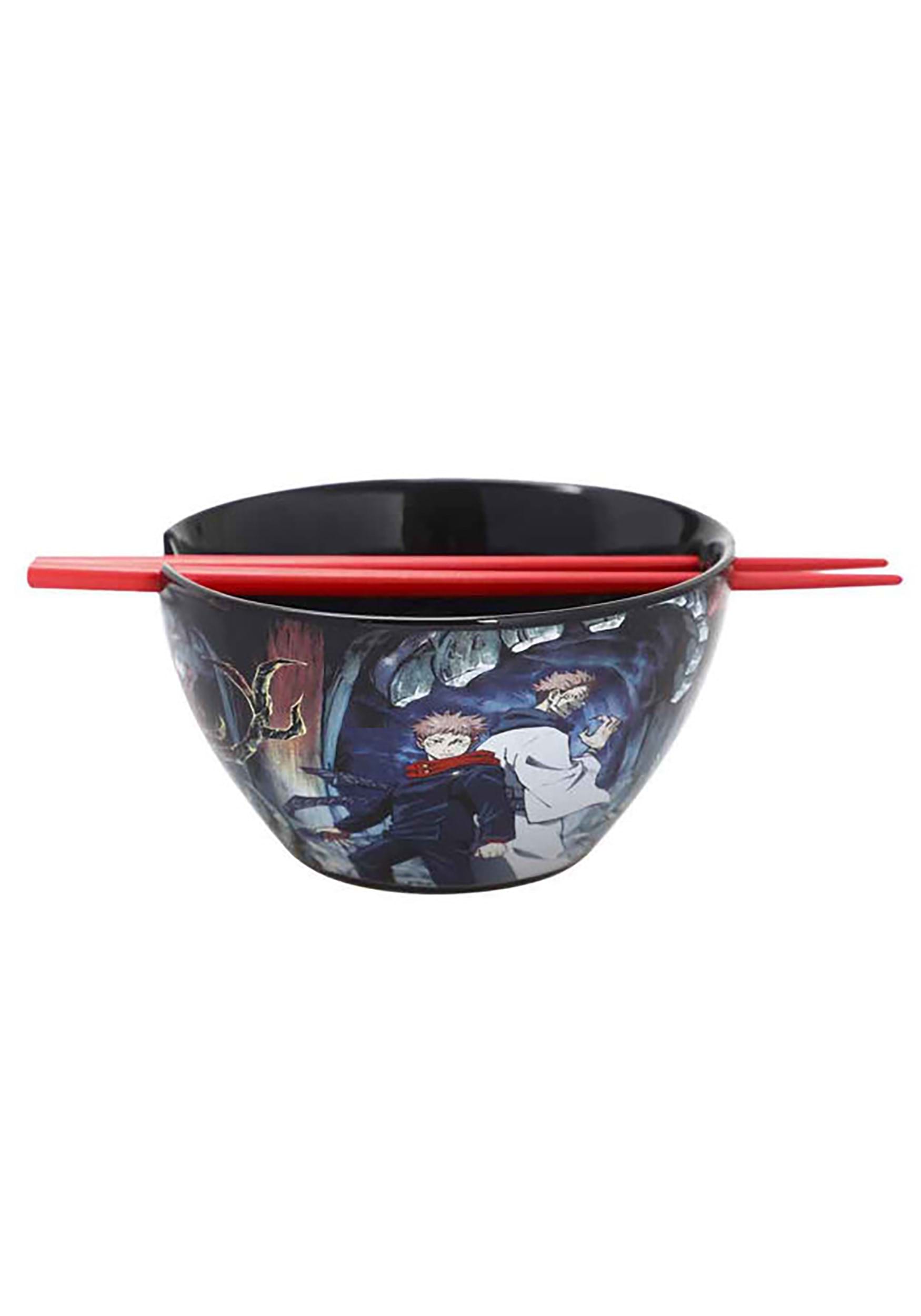 Jujutsu Kaisen Ceramic Noodle Bowl with Chopsticks