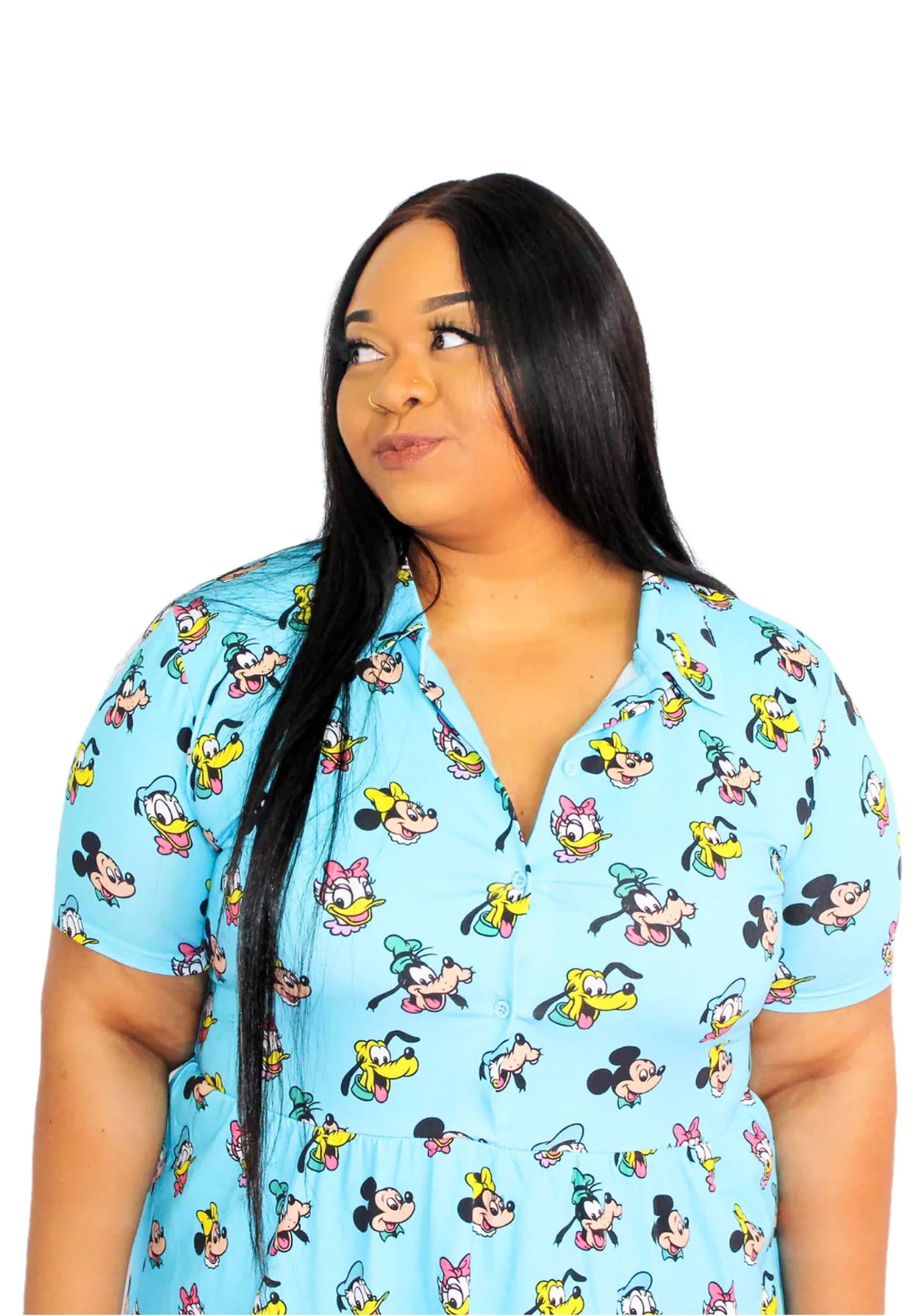 Mickey And Friends Cakeworthy Ladies Button Up Dress