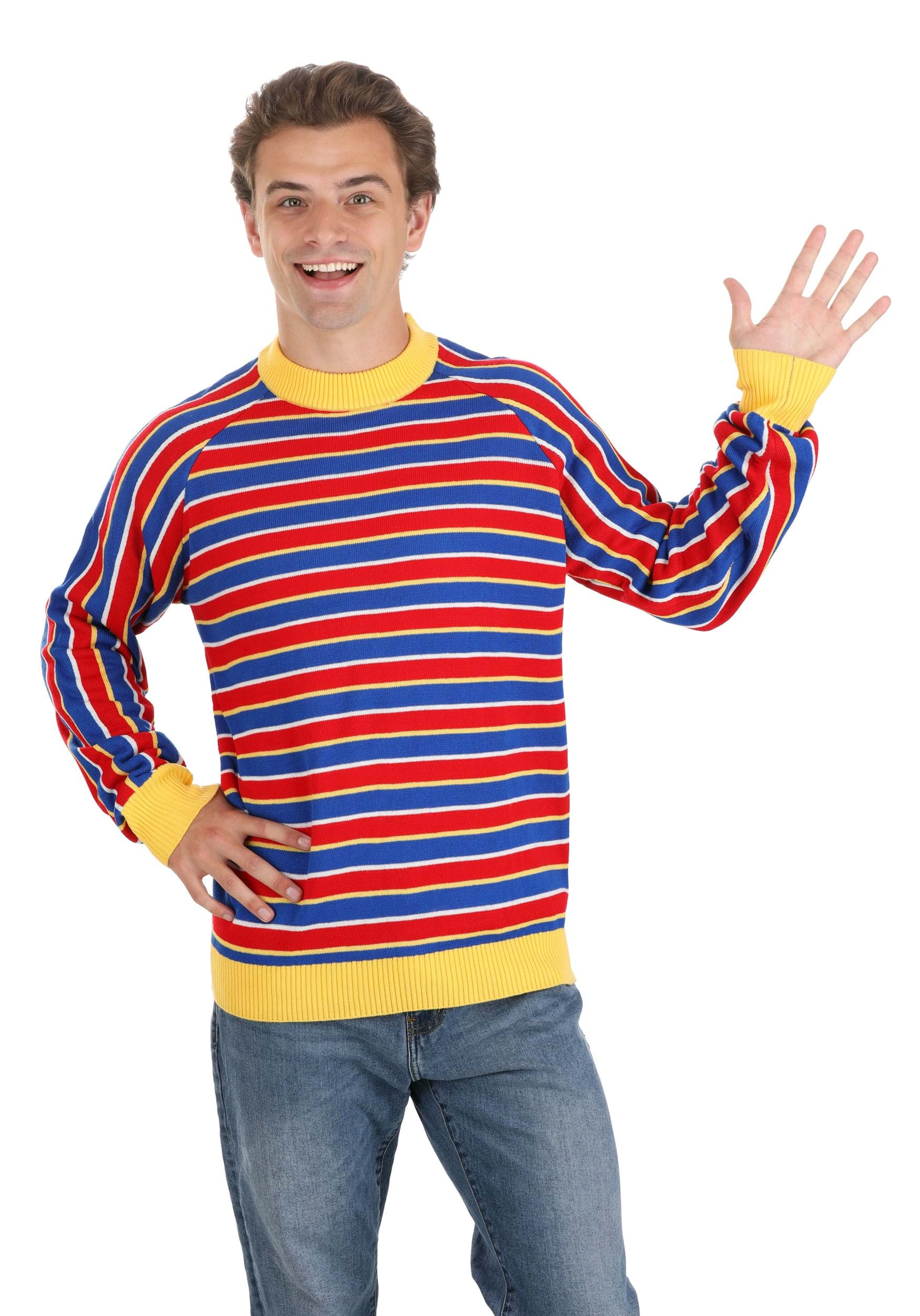 Ernie Cosplay Knit Sweater for Adults | Sesame Street Apparel