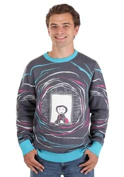 Adult Coraline Ugly Halloween Sweater Alt 1