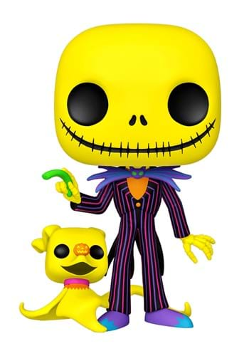 POP Jumbo Nightmare Before Christmas Black Light Jack Zero