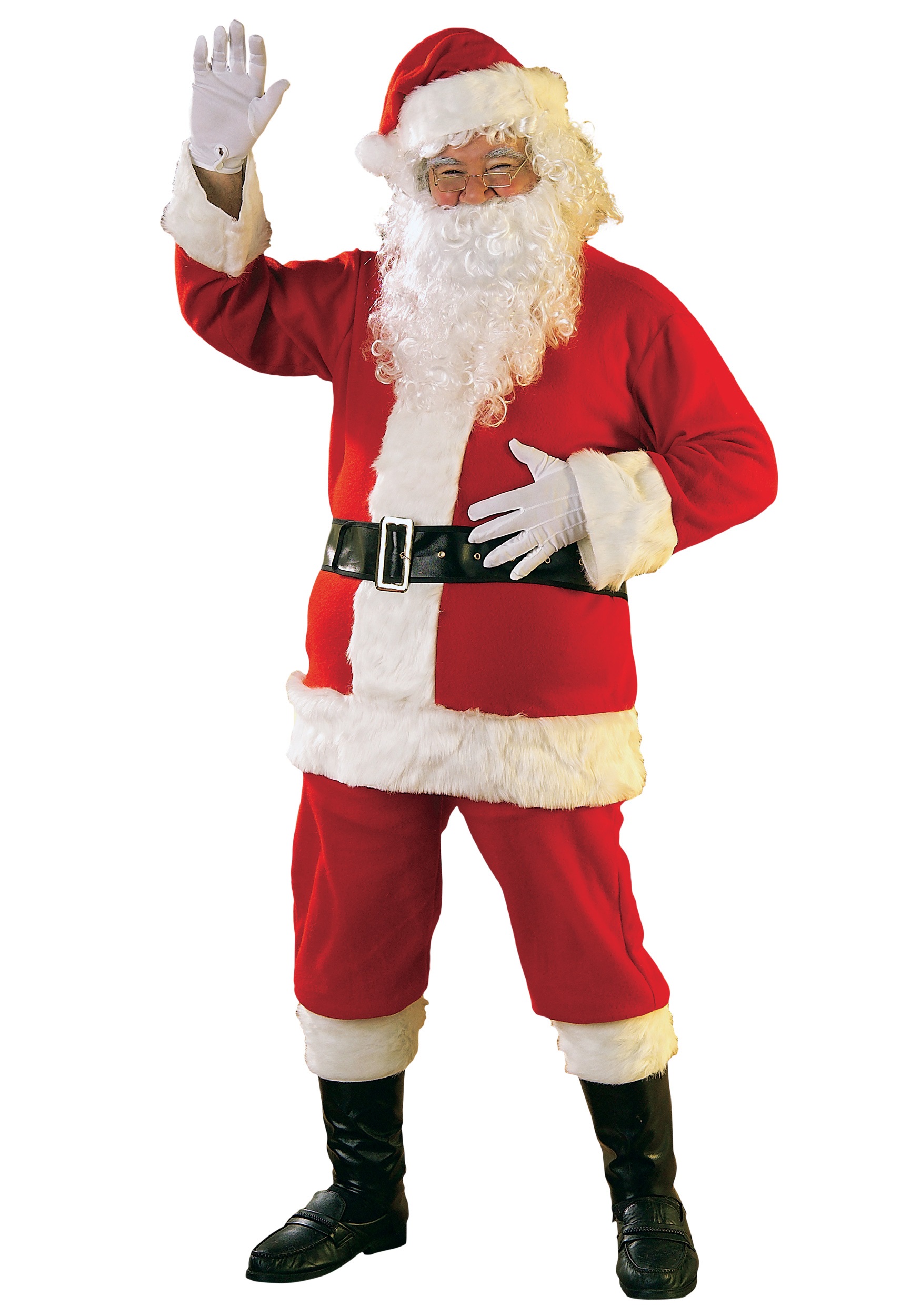 Flannel Santa Suit Costume for Men