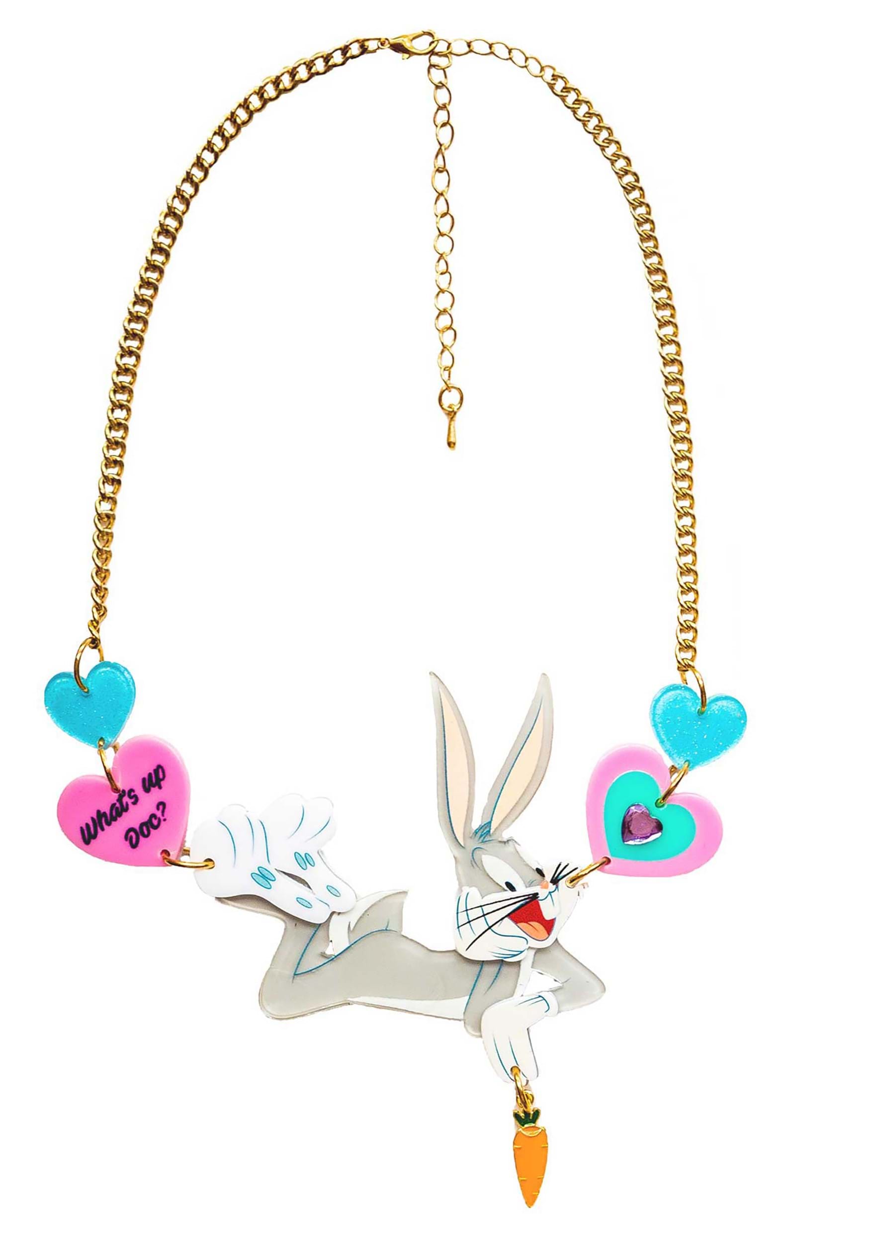 Looney Tunes Irregular Choice Carrots and Laughs Necklace