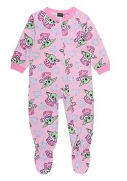 Toddler Grogu Pink Blanket Sleeper