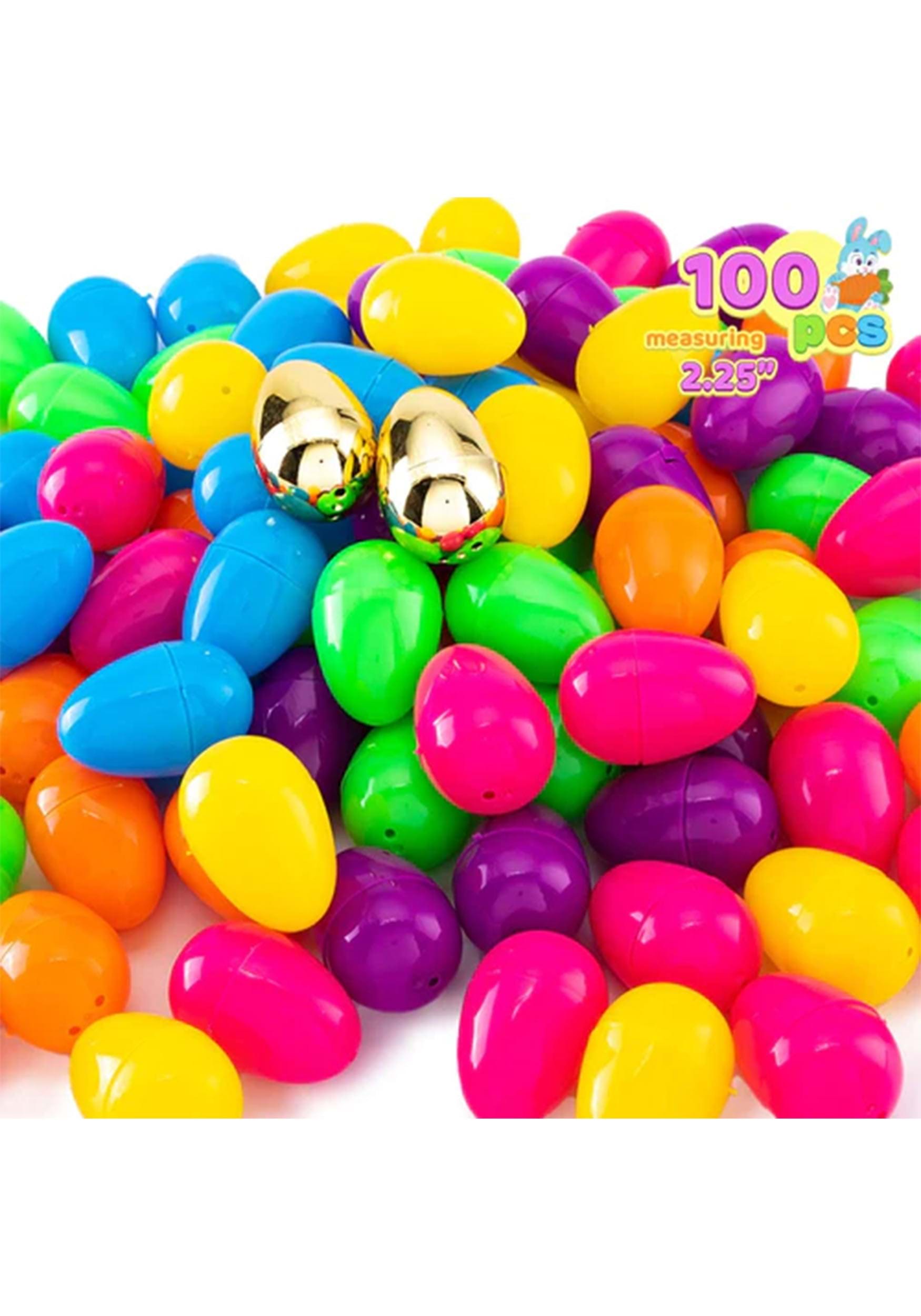 100 Piece Classic Colorful Egg Shells , Easter Egg Hunt Accessories