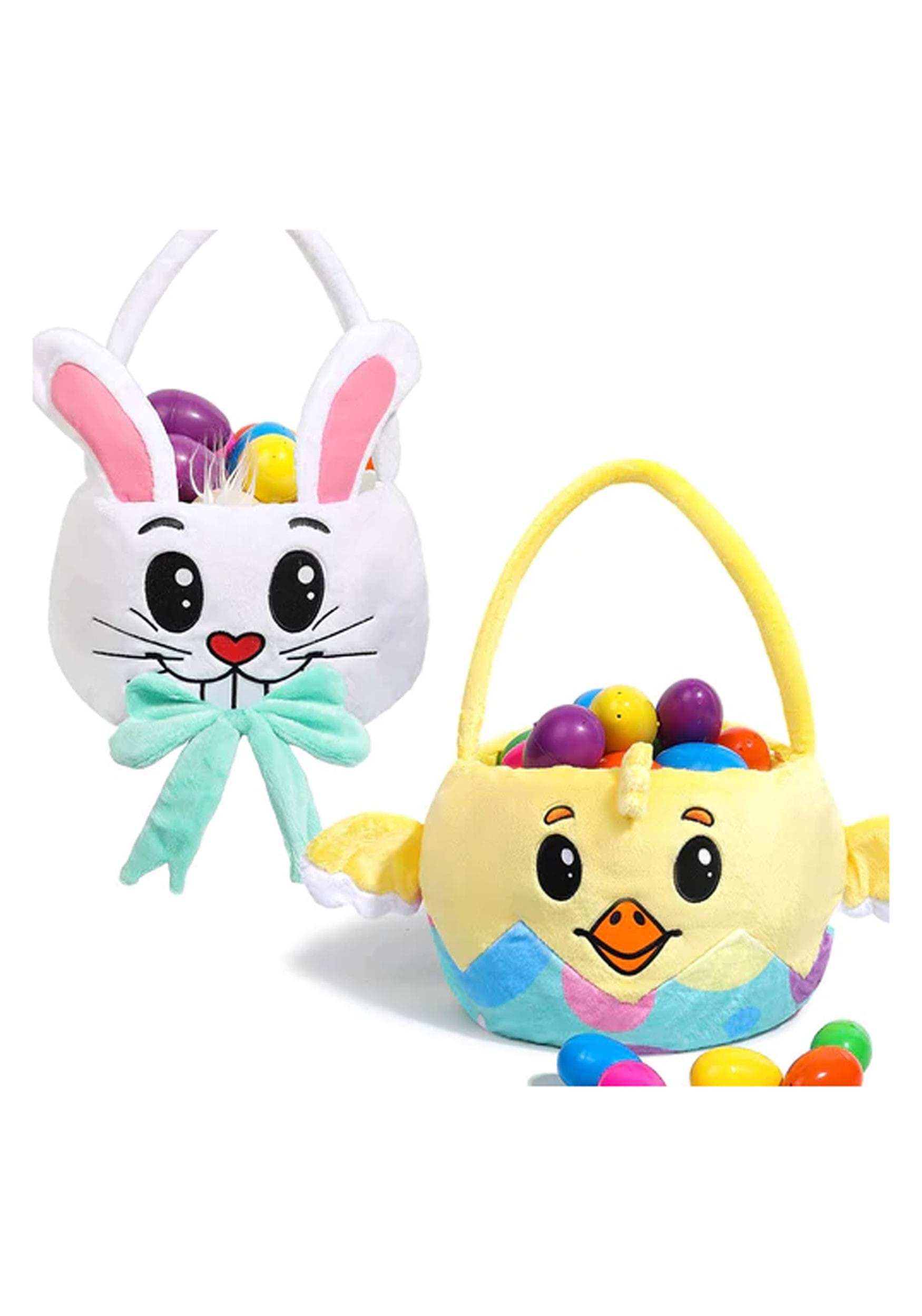Chicken And Bunny Easter Basket 2-Pack Set , Easter Baskets