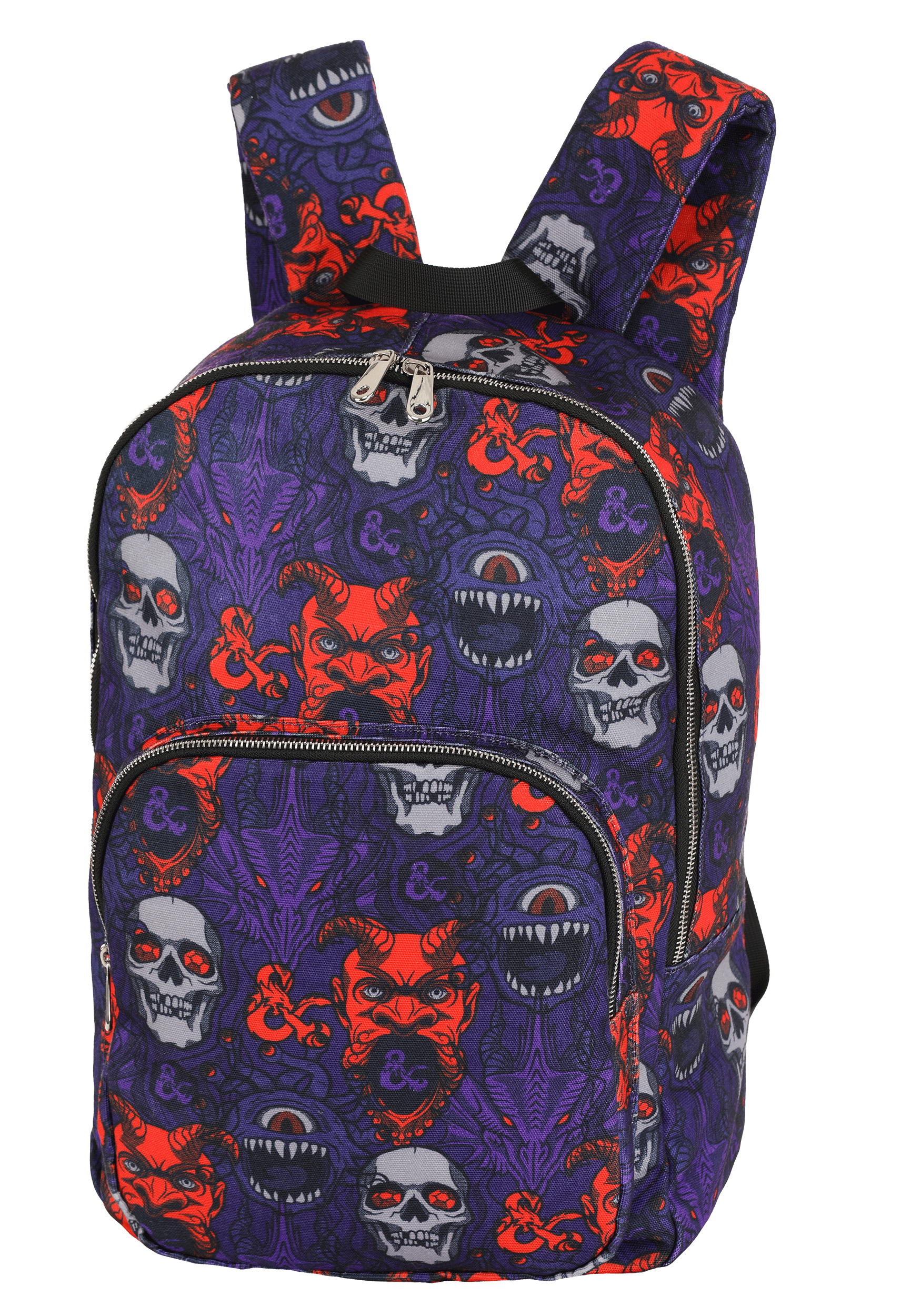 Classic Monsters AOP Dungeons and Dragons Backpack | Nerdy Backpacks