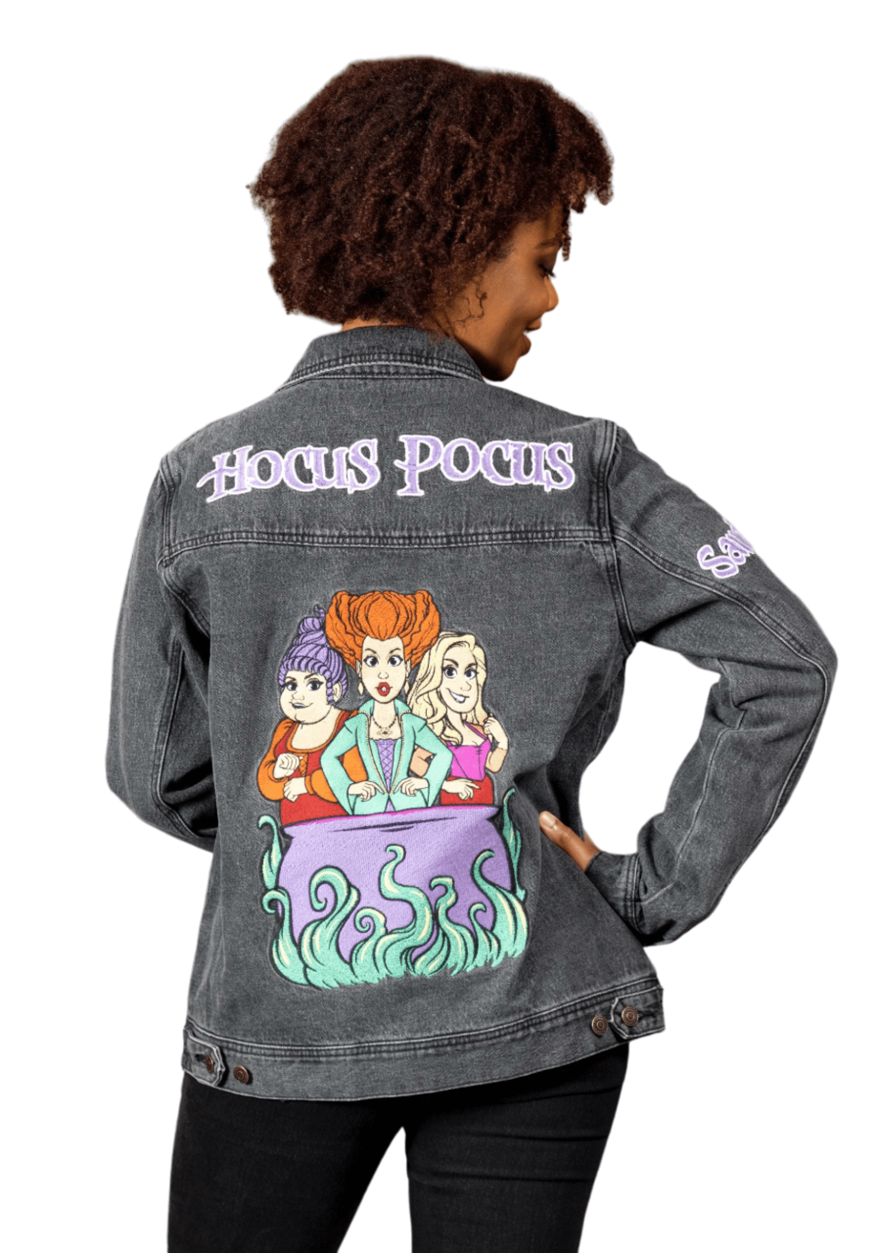 Cakeworthy Hocus Pocus Adult Denim Jacket